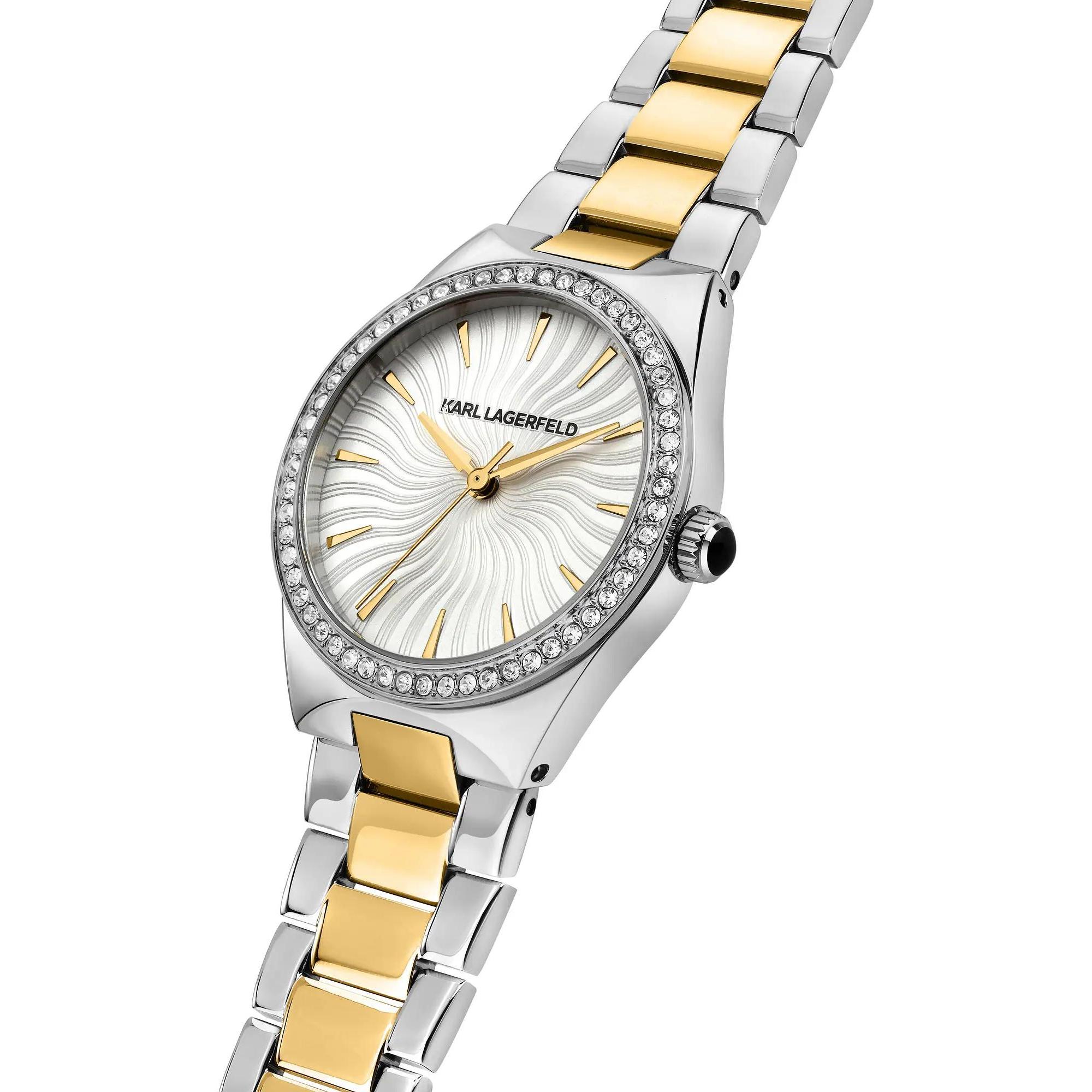 Karl Lagerfeld R0553105505 zegarek srebrny klasyczny Damskie bransoleta - miniatura 8