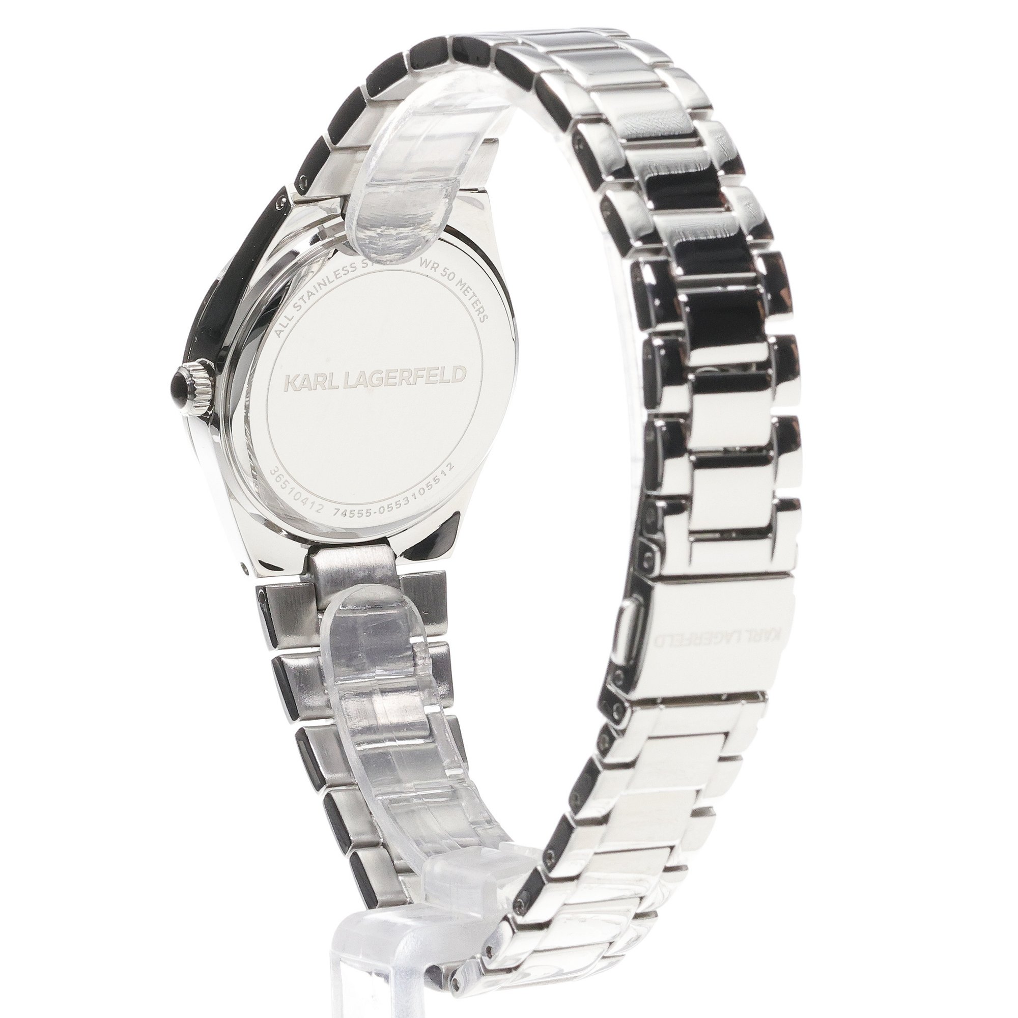 Karl Lagerfeld R0553105512 Hamburg Damskie klasyczny zegarek srebrny - miniatura 4
