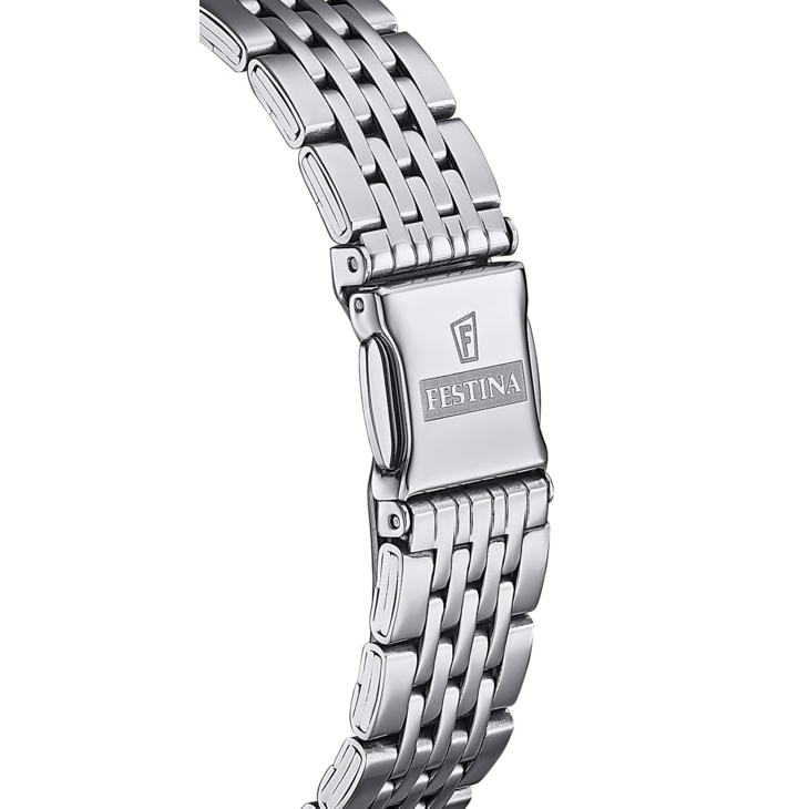 Festina F16748-4 zegarek srebrny klasyczny Classic bransoleta - miniatura 5