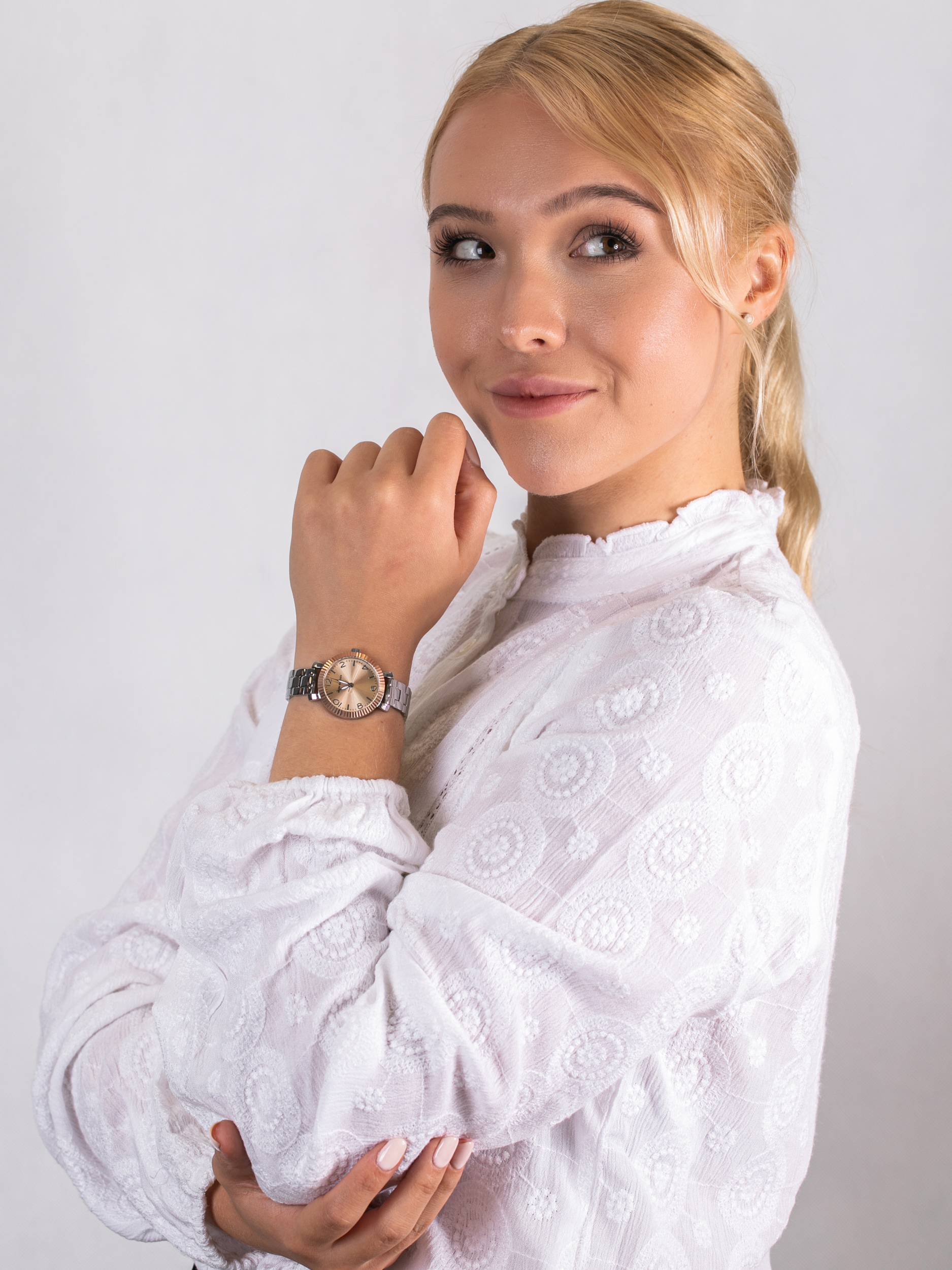 Mark Maddox MM7016-93 zegarek damski Pink Gold