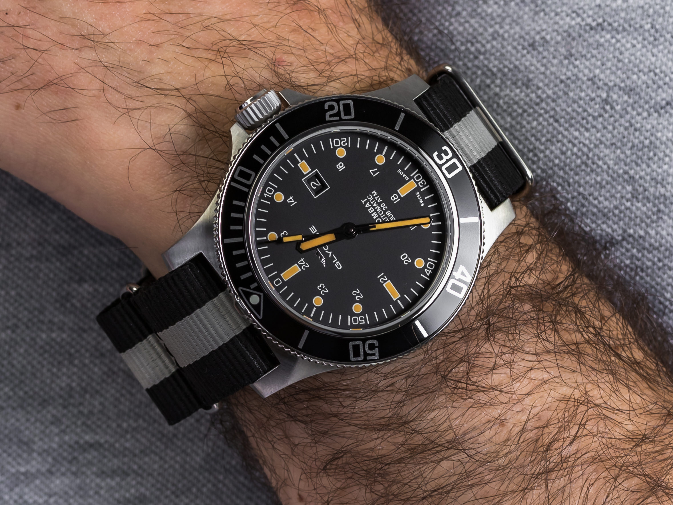 zegarek Glycine GL0097 srebrny Combat - miniatura 4