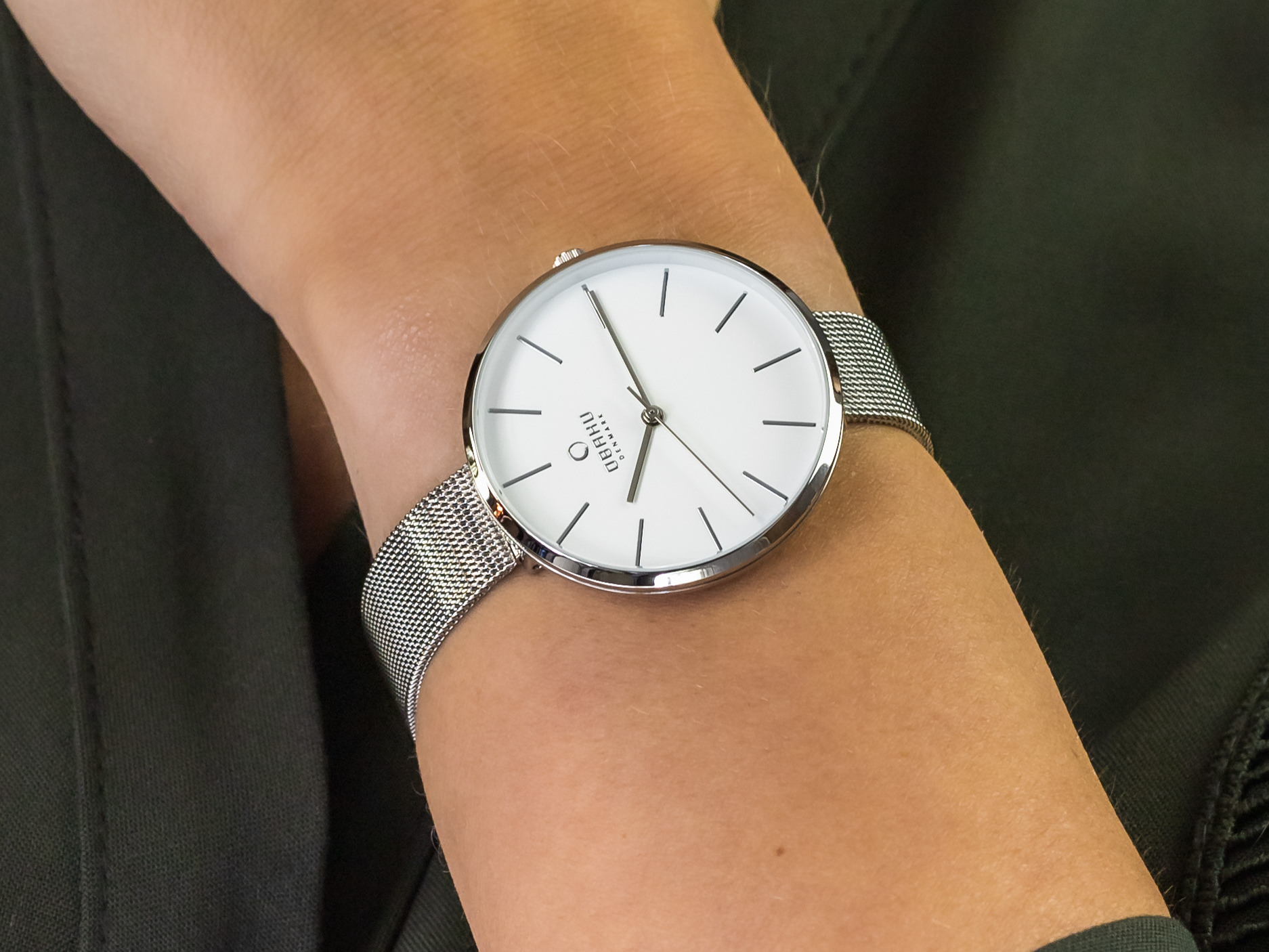 zegarek Obaku Denmark V211LXCIMC srebrny Slim