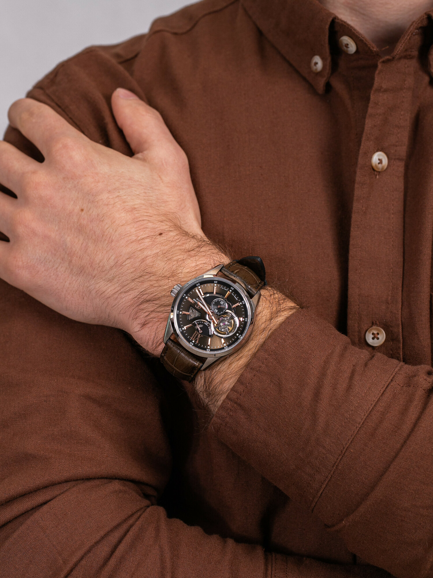 Orient Star RE-AV0006Y00B męski zegarek Contemporary pasek - miniatura 3