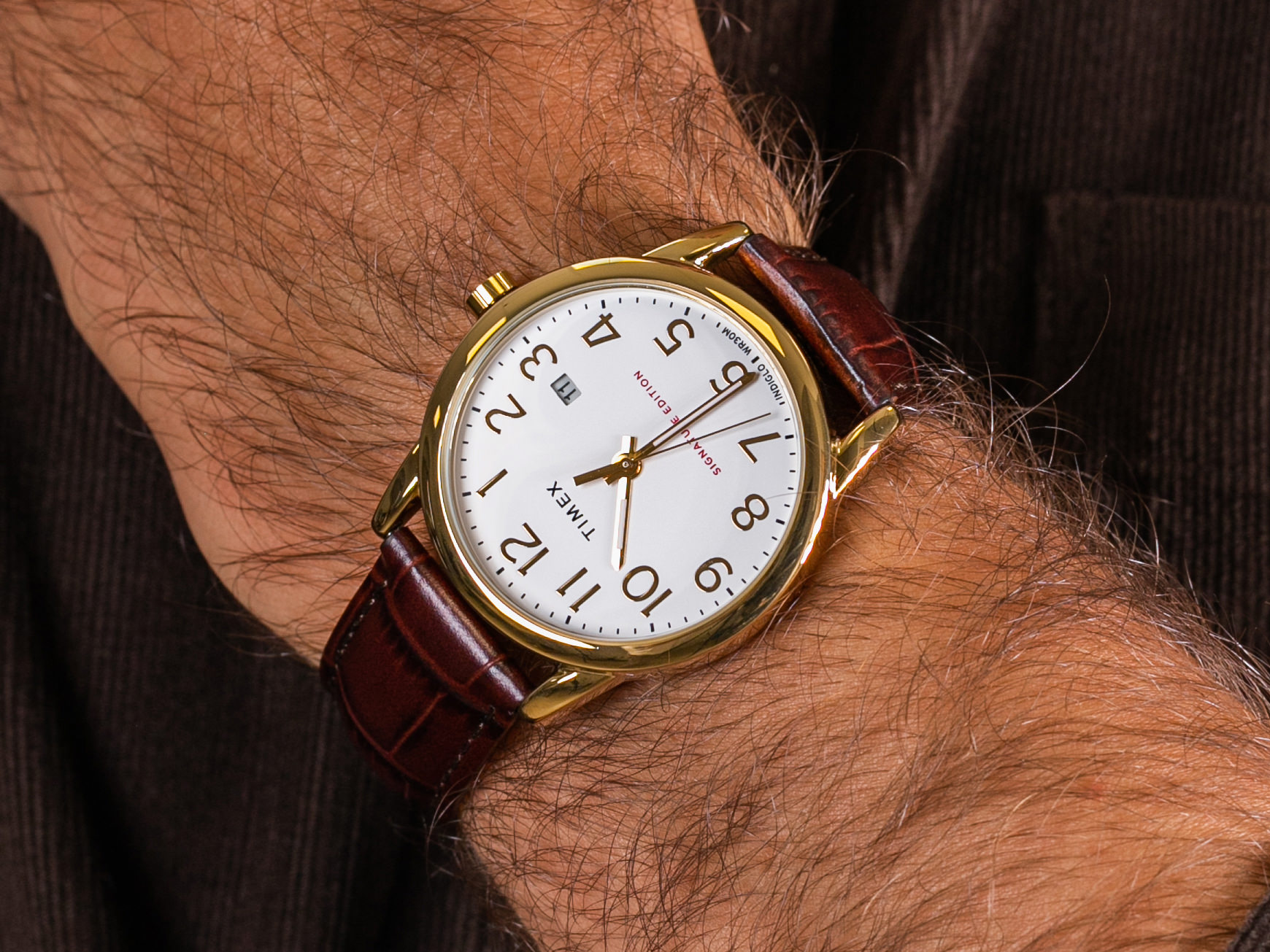 Timex TW2R65100 Signature Edition zegarek klasyczny Easy Reader