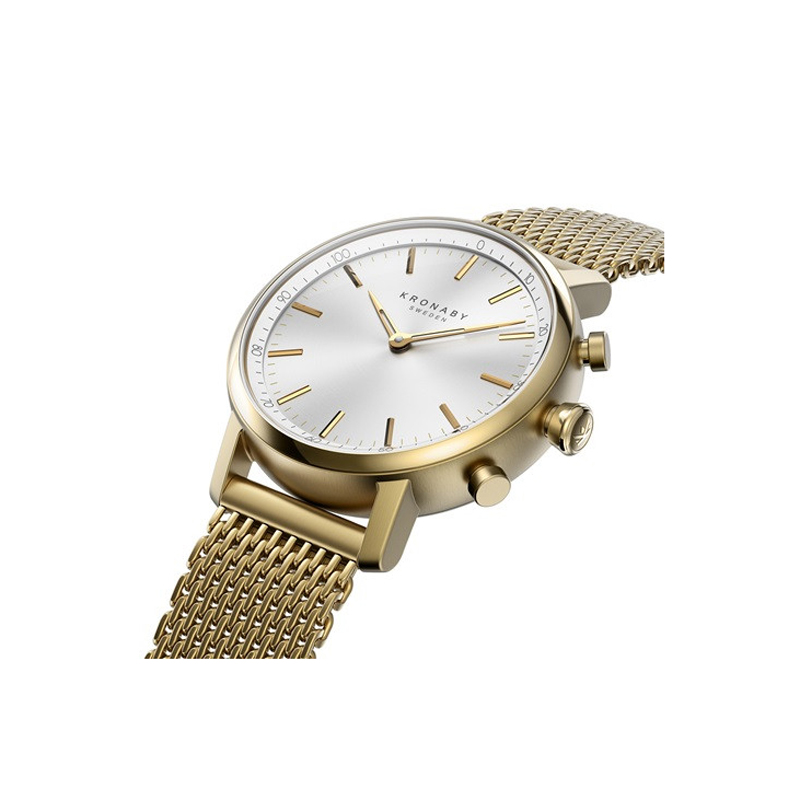 Kronaby S0716-1 smartwatch złoty fashion/modowy Carat bransoleta - miniatura 5