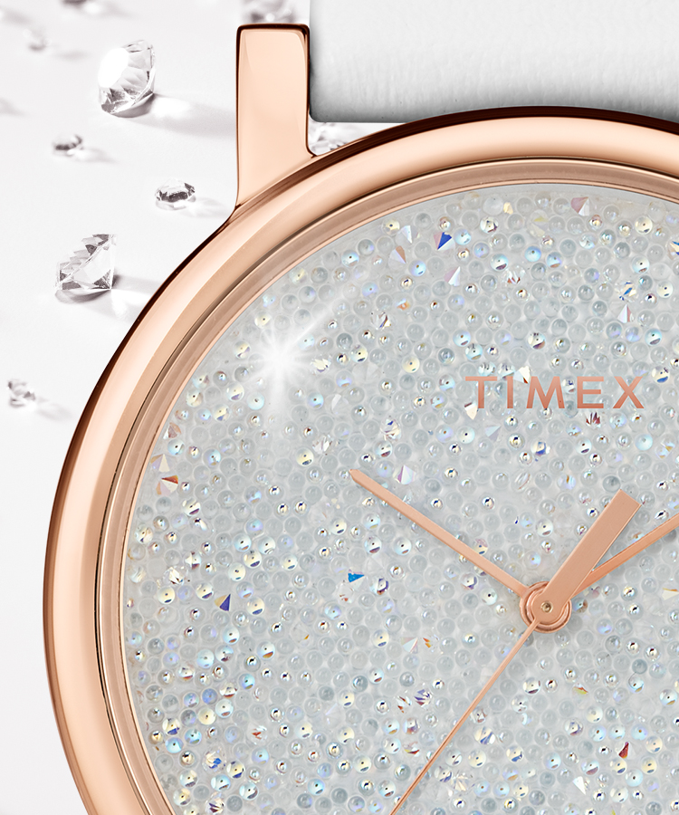 zegarek Timex TW2R95000 kwarcowy damski Crystal Opulence Crystal Bloom
