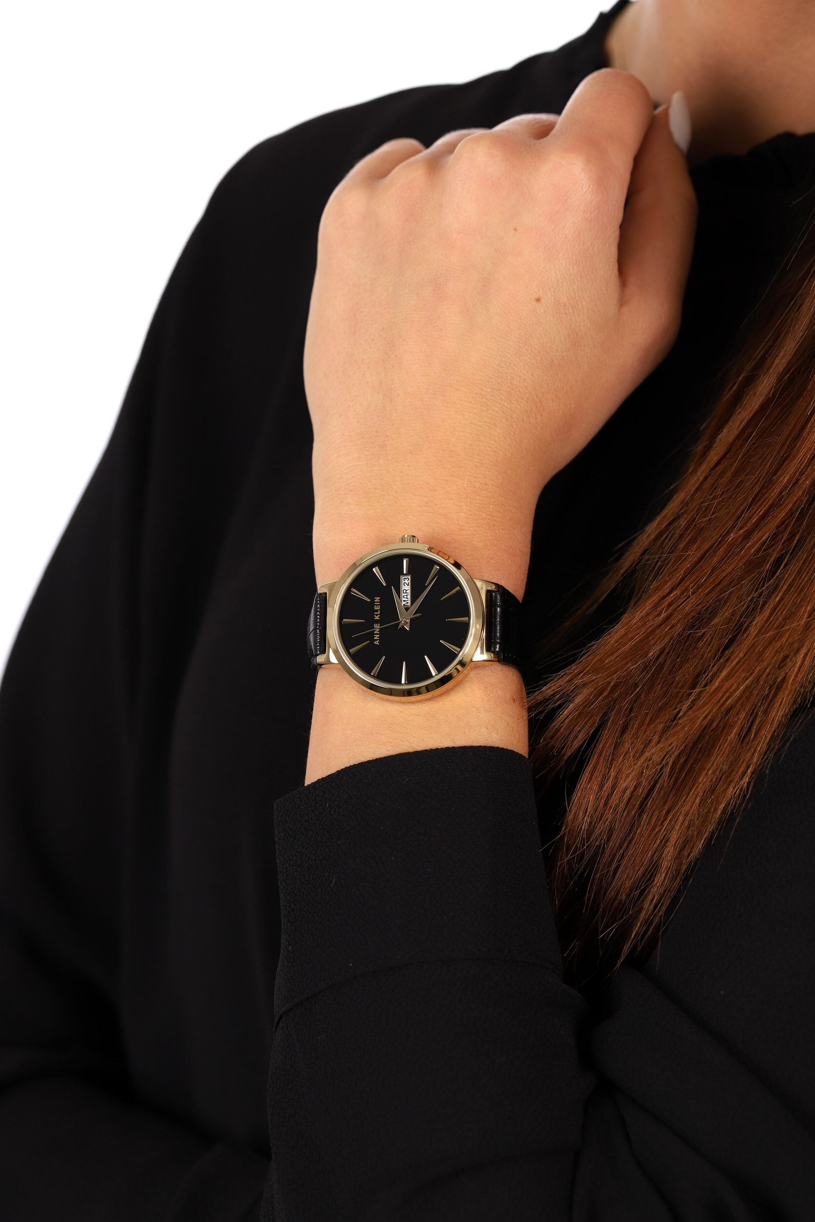Anne Klein AK-3824BKBK damski zegarek Pasek pasek - miniatura 3