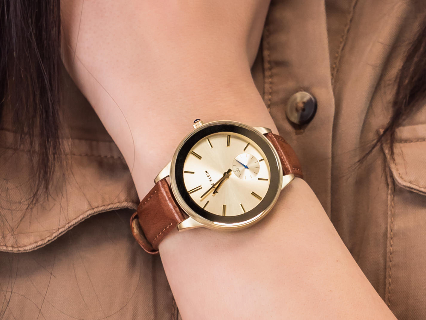 Anne Klein AK-2980CHRU zegarek klasyczny Pasek - miniatura 4