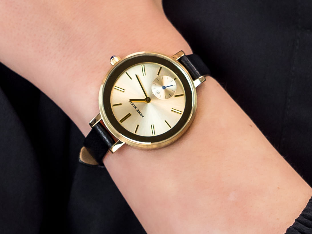 Anne Klein AK-2992CHBK zegarek klasyczny Pasek - miniatura 4