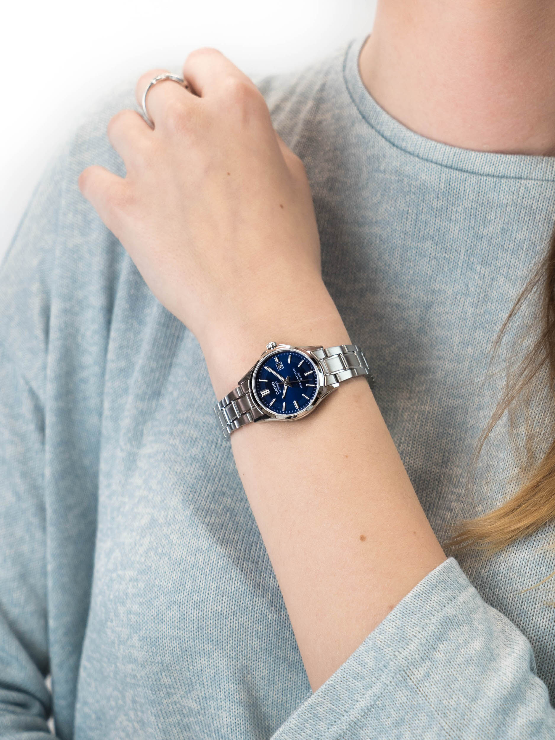Casio LTS-100D-2A2VEF damski zegarek Klasyczne bransoleta