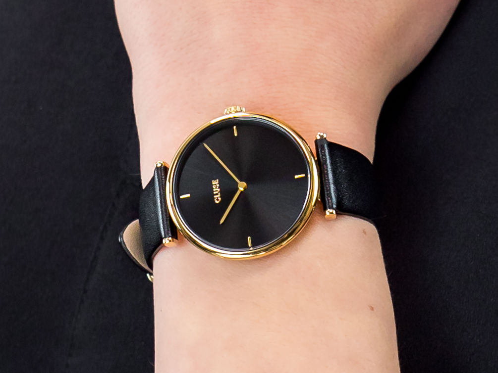 Cluse CL61006 Gold/Black zegarek fashion/modowy Triomphe - miniatura 4
