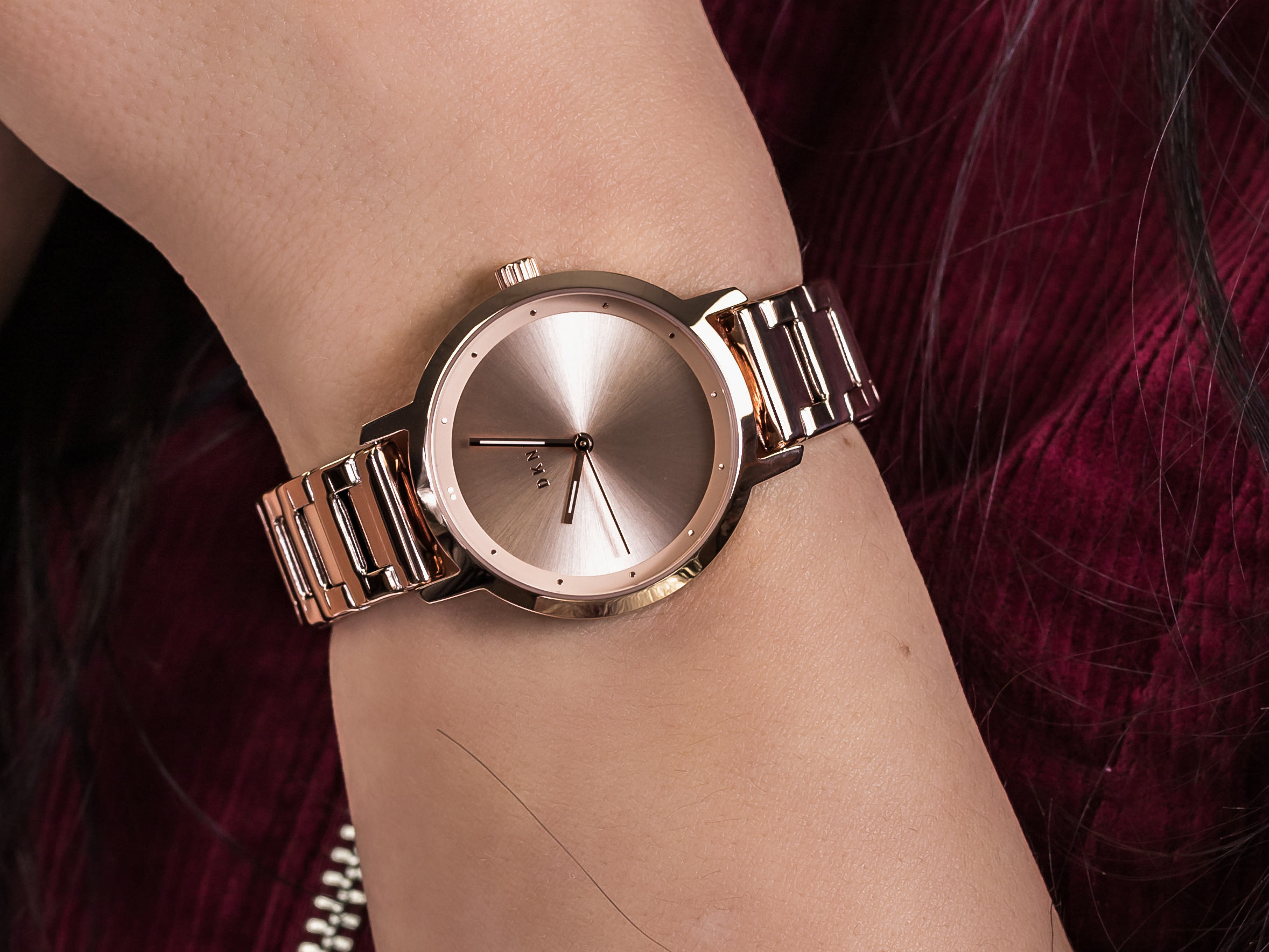 zegarek DKNY NY2637 różowe złoto Bransoleta - miniatura 4