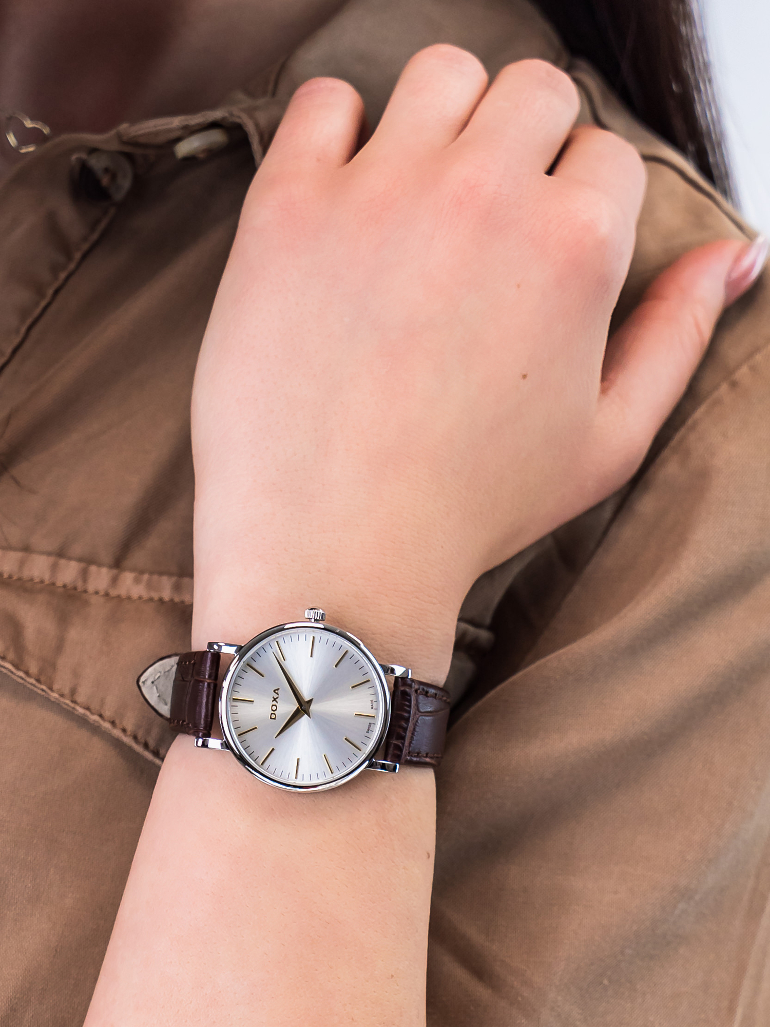 Doxa 173.15.021Y.02 damski zegarek D-Light pasek - miniatura 3