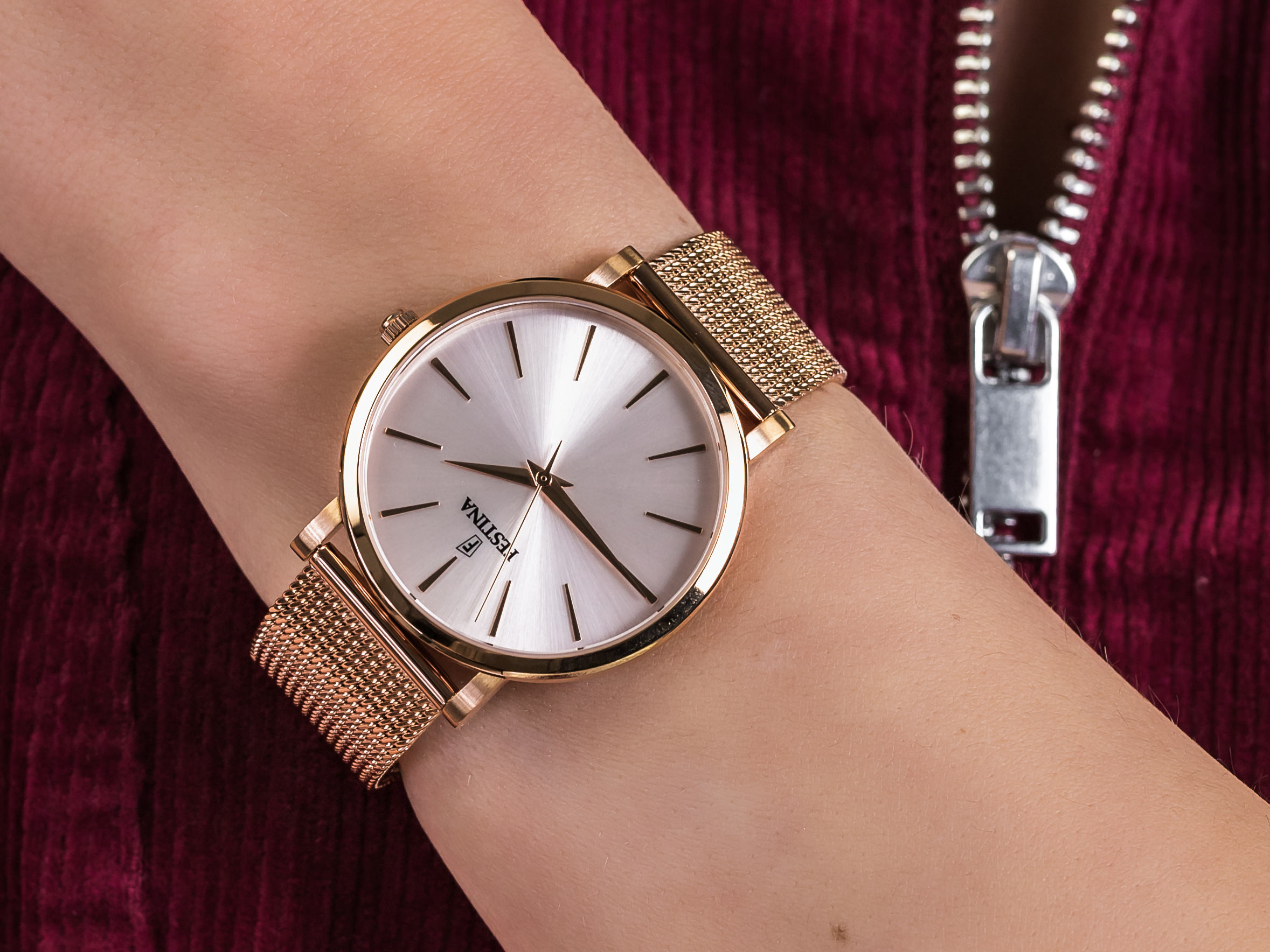 zegarek Festina F20477-1 różowe złoto Boyfriend