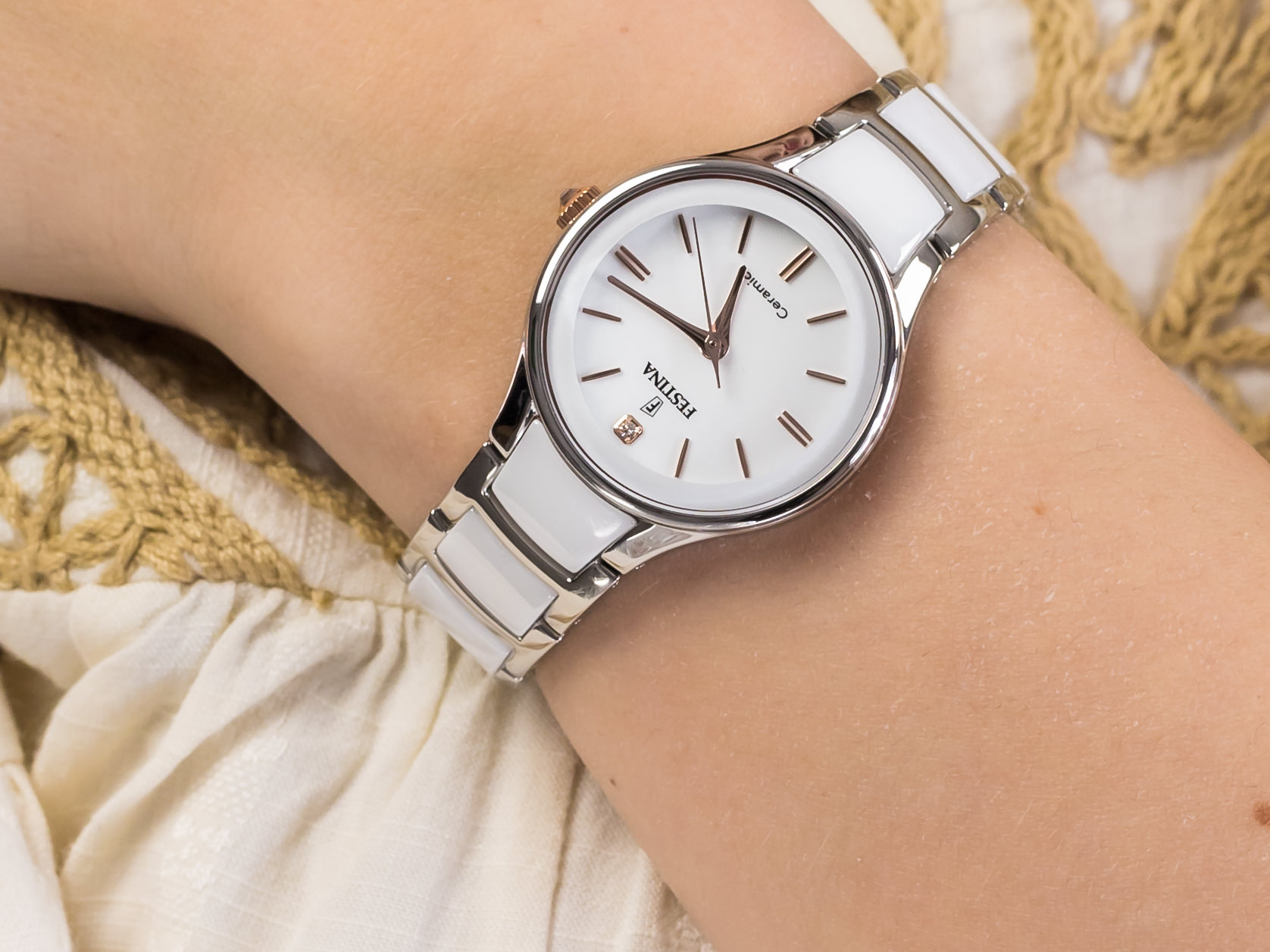 Festina F20474-2 Ceramic zegarek klasyczny Ceramic - miniatura 4
