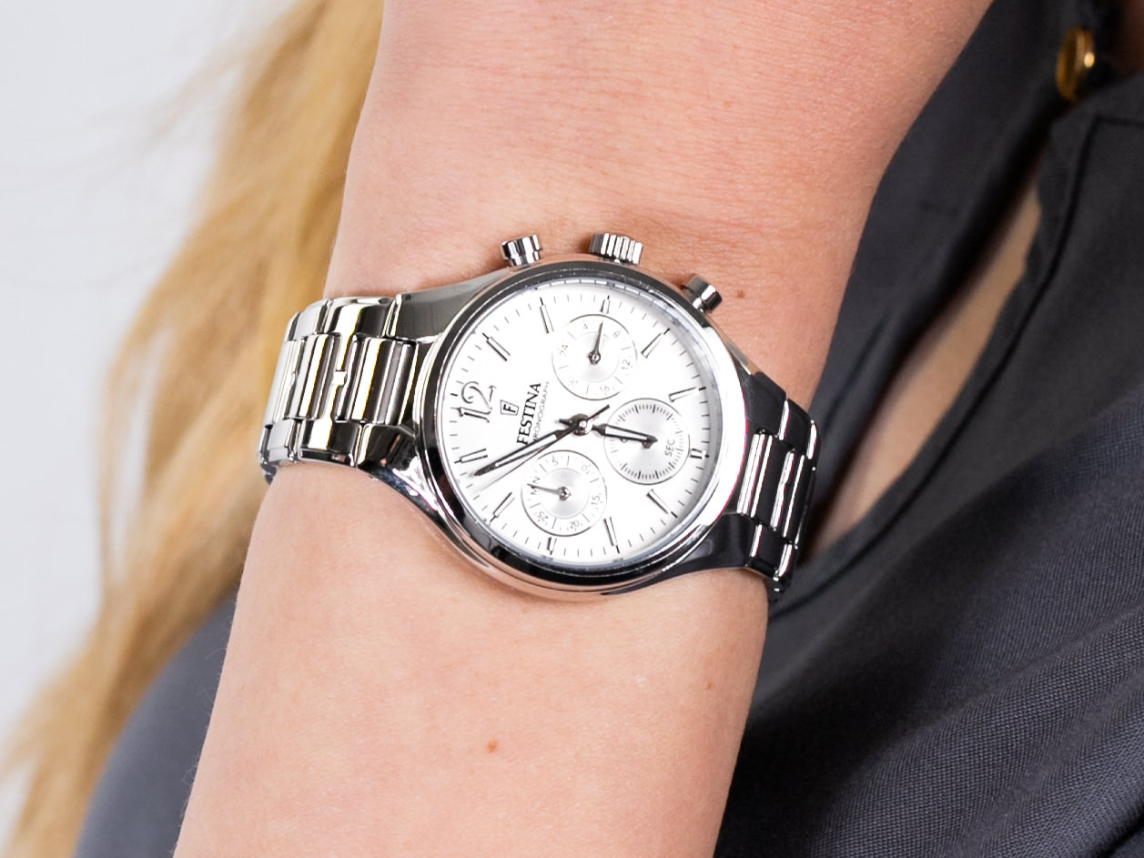 Festina F20391-1 Boyfriend Chronograph zegarek klasyczny Chronograf - miniatura 4