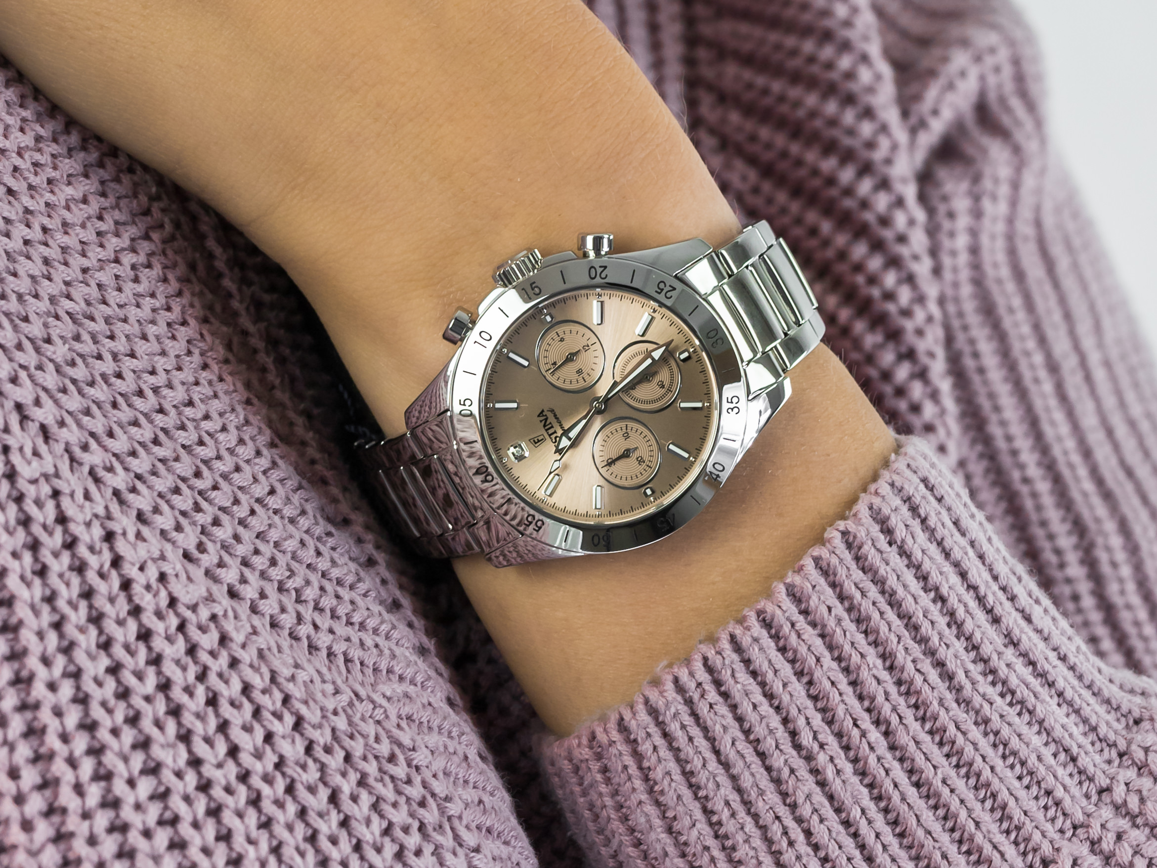 Festina F20397-3 Boyfriend Chronograph zegarek klasyczny Chronograf