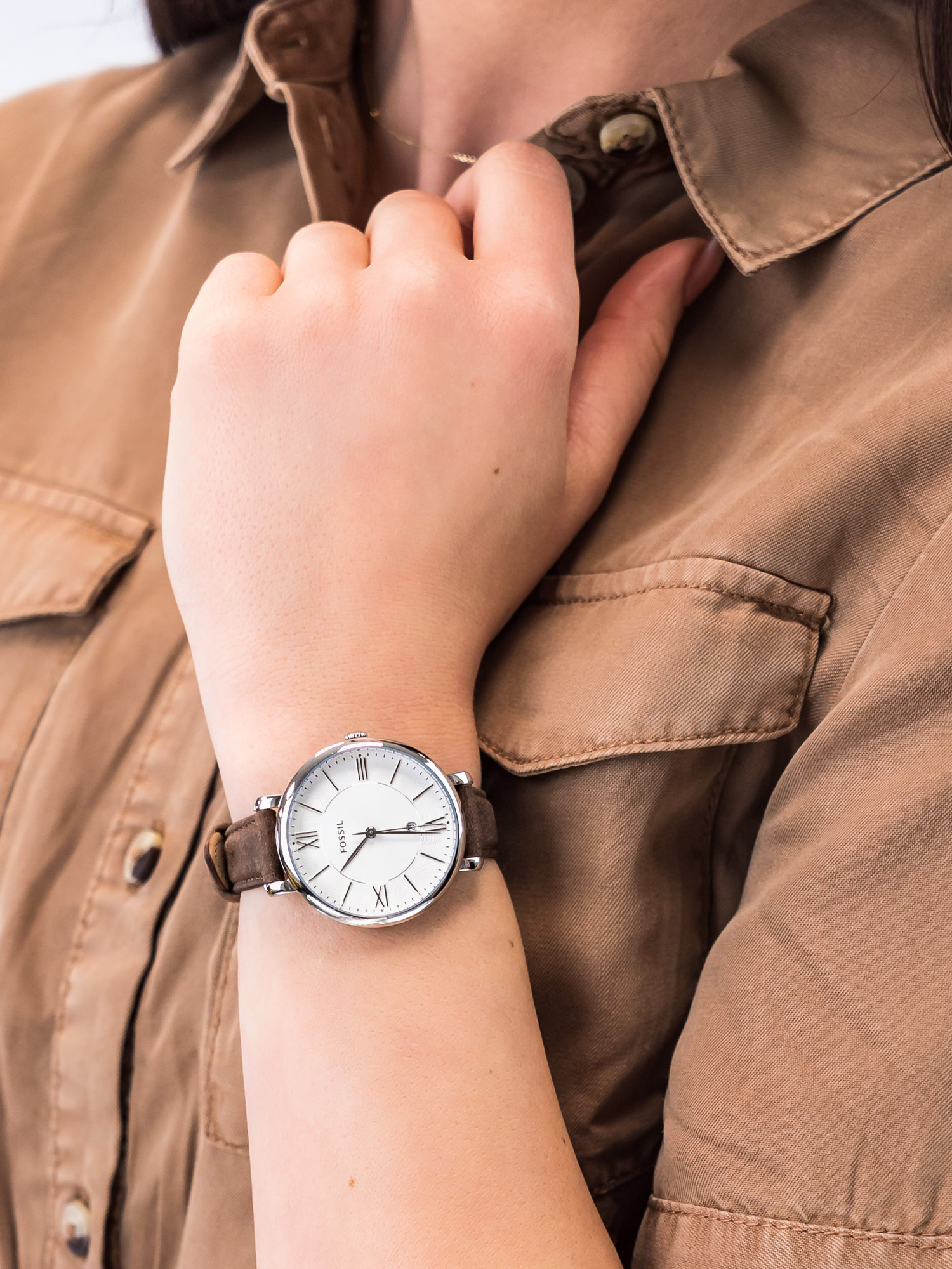 Fossil ES3708 damski zegarek Jacqueline pasek