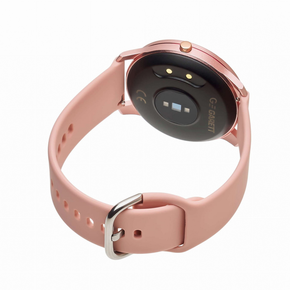zegarek Garett 5903246286526 Smartwatch Garett Lady Lira różowy Damskie z tworzywa sztucznego