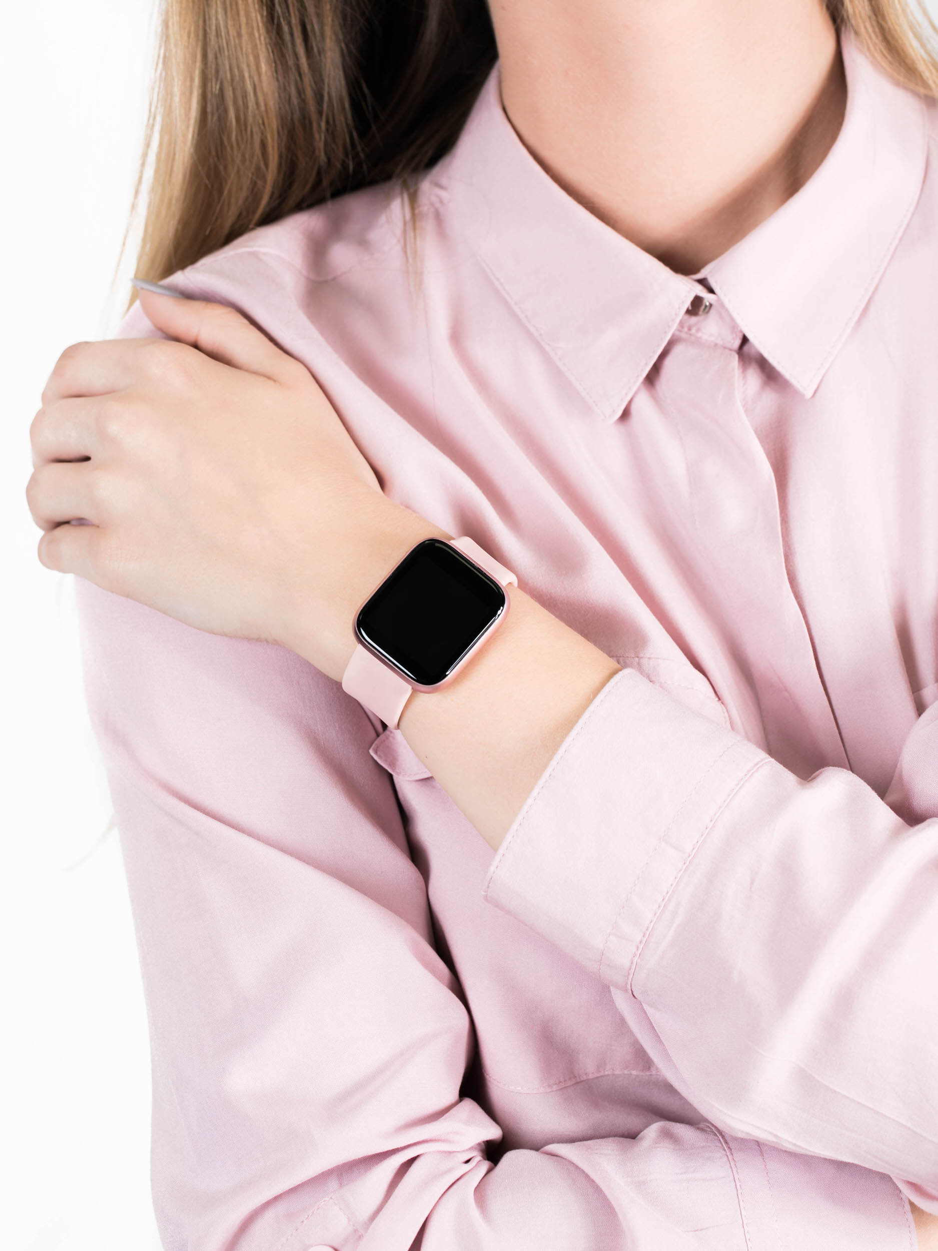 zegarek Garett 5903246287110 Smartwatch Garett Women Eva RT różowy damski z krokomierz Damskie