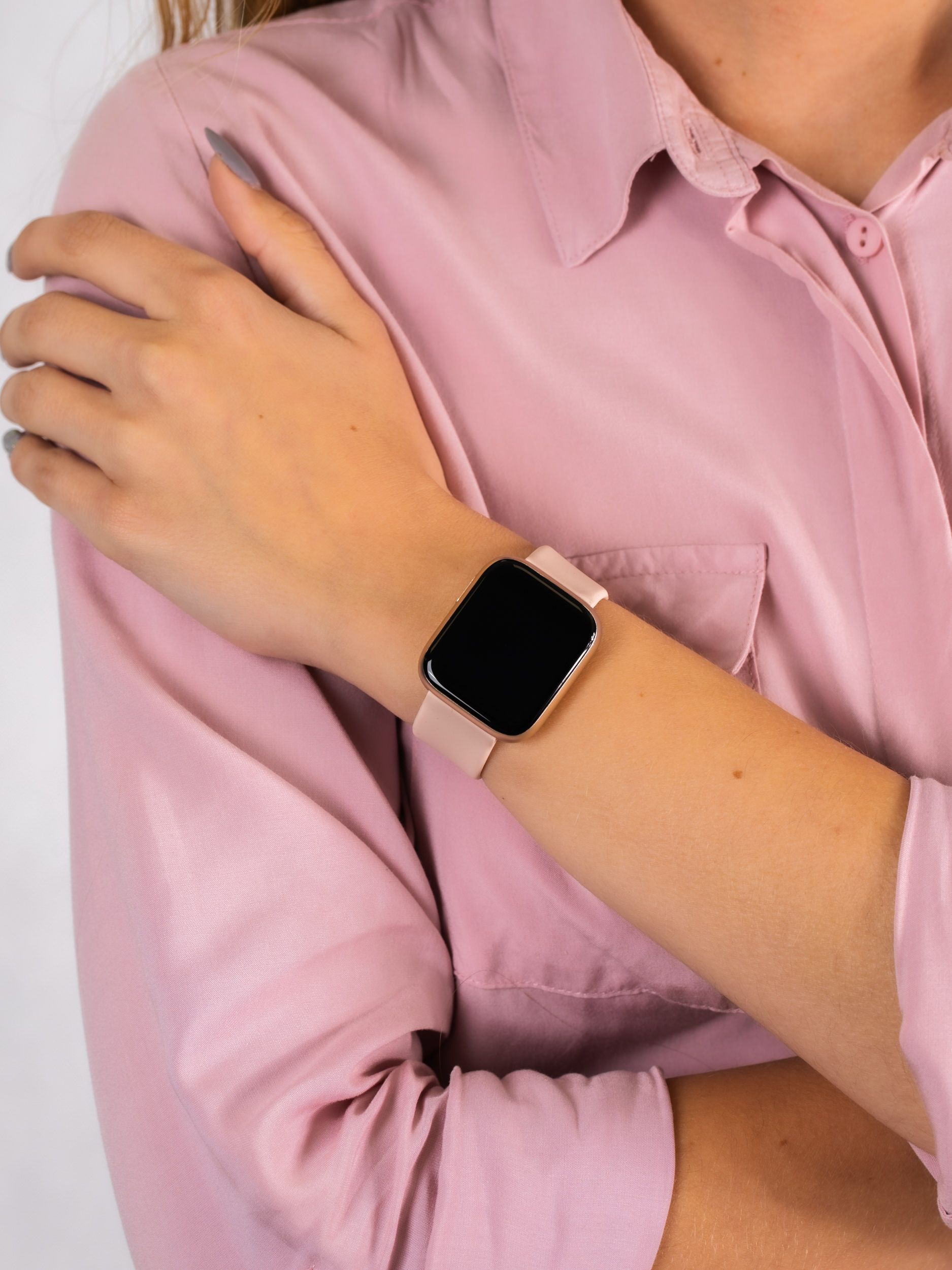zegarek Garett 5903246287097 Smartwatch Garett Women Eva RT złoty damski z krokomierz Damskie