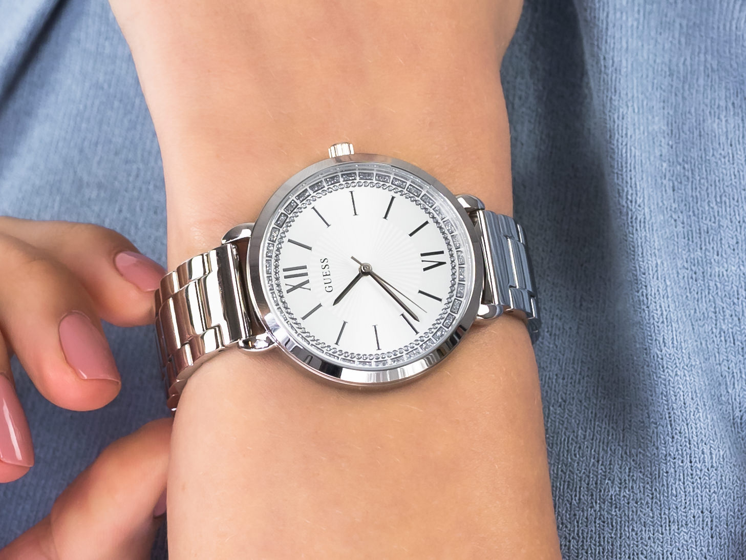 Guess W1231L1 zegarek klasyczny Bransoleta - miniatura 4