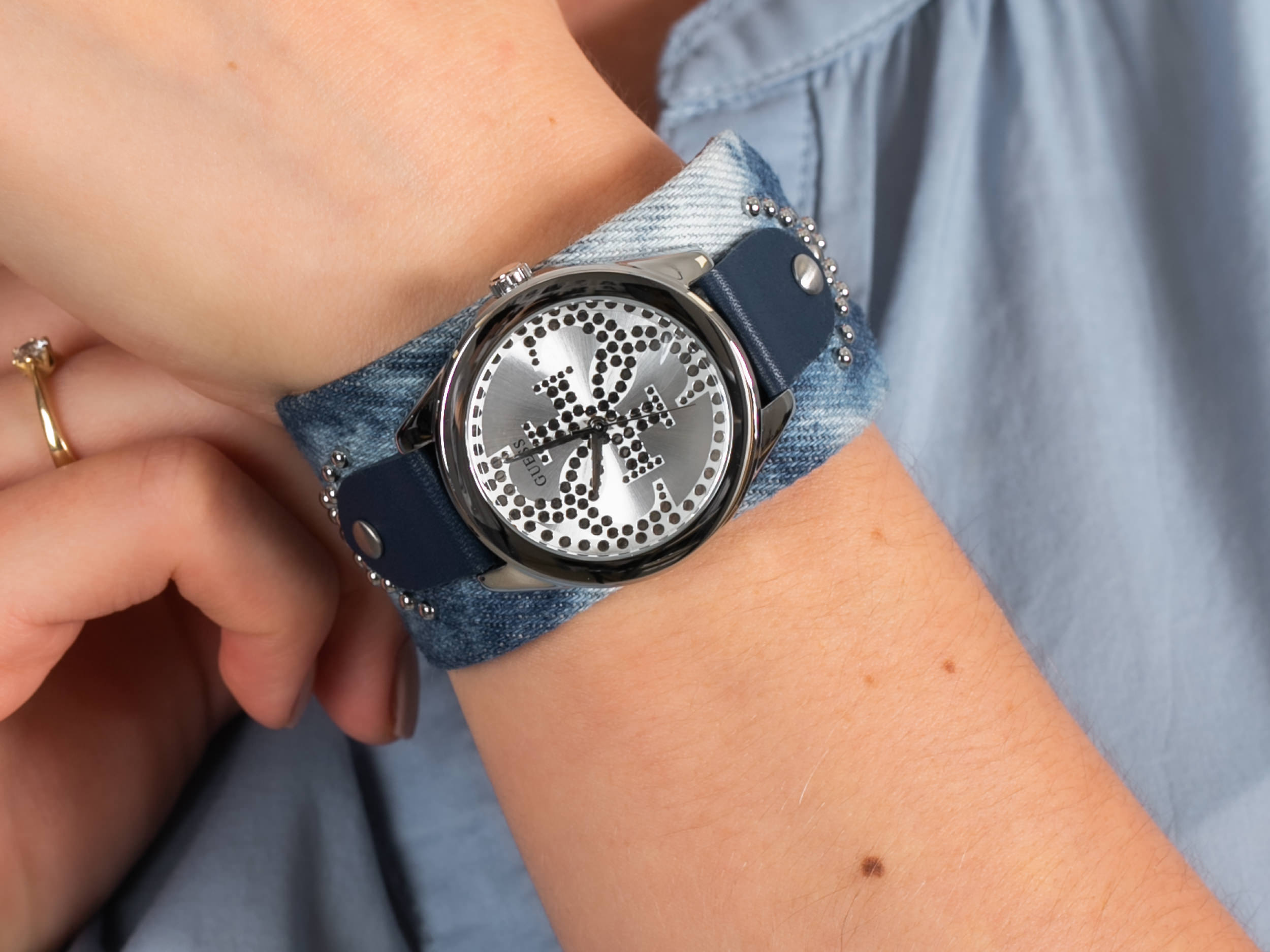 Guess W1141L1 zegarek fashion/modowy Pasek - miniatura 4