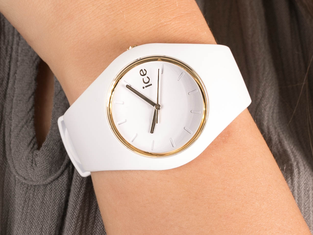 zegarek ICE Watch ICE.000917 biały Ice-Glam - miniatura 4