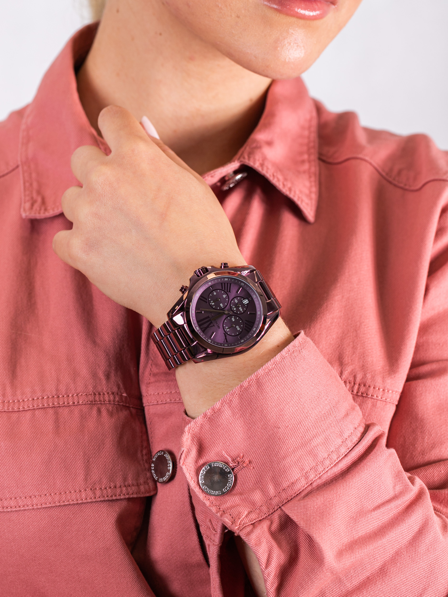 zegarek Michael Kors MK6721 BRADSHAW damski z chronograf Bradshaw - miniatura 3