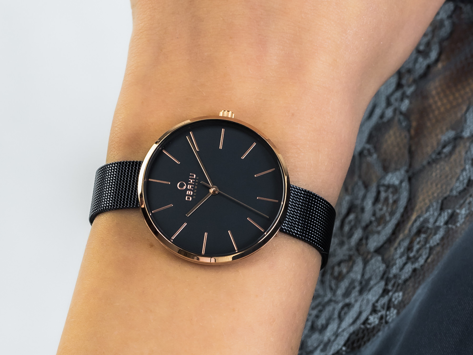 Obaku Denmark V211LXVLML MYNTE - OCEAN zegarek klasyczny Slim