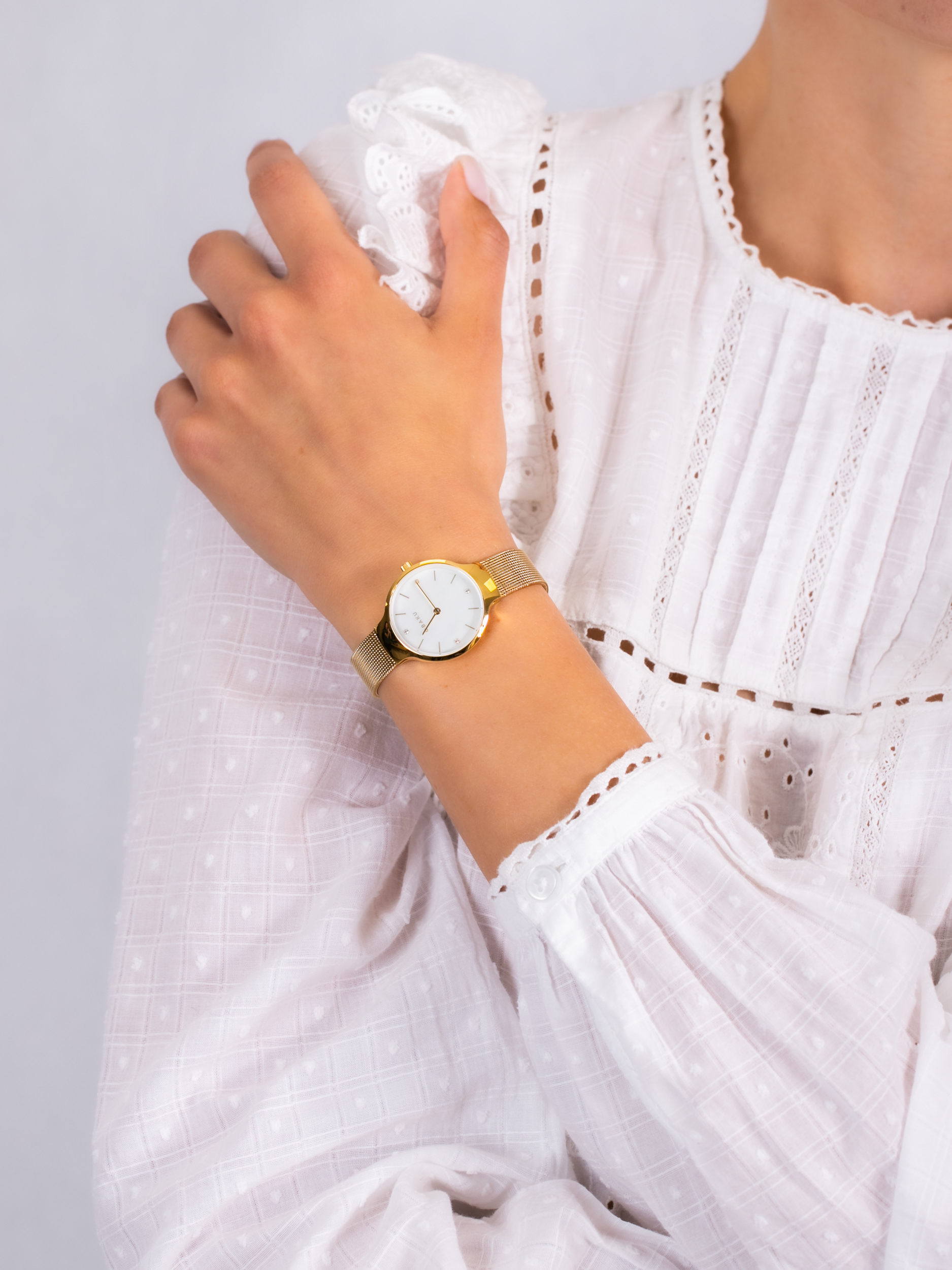 Obaku Denmark V241LXGWMG damski zegarek Slim bransoleta - miniatura 3