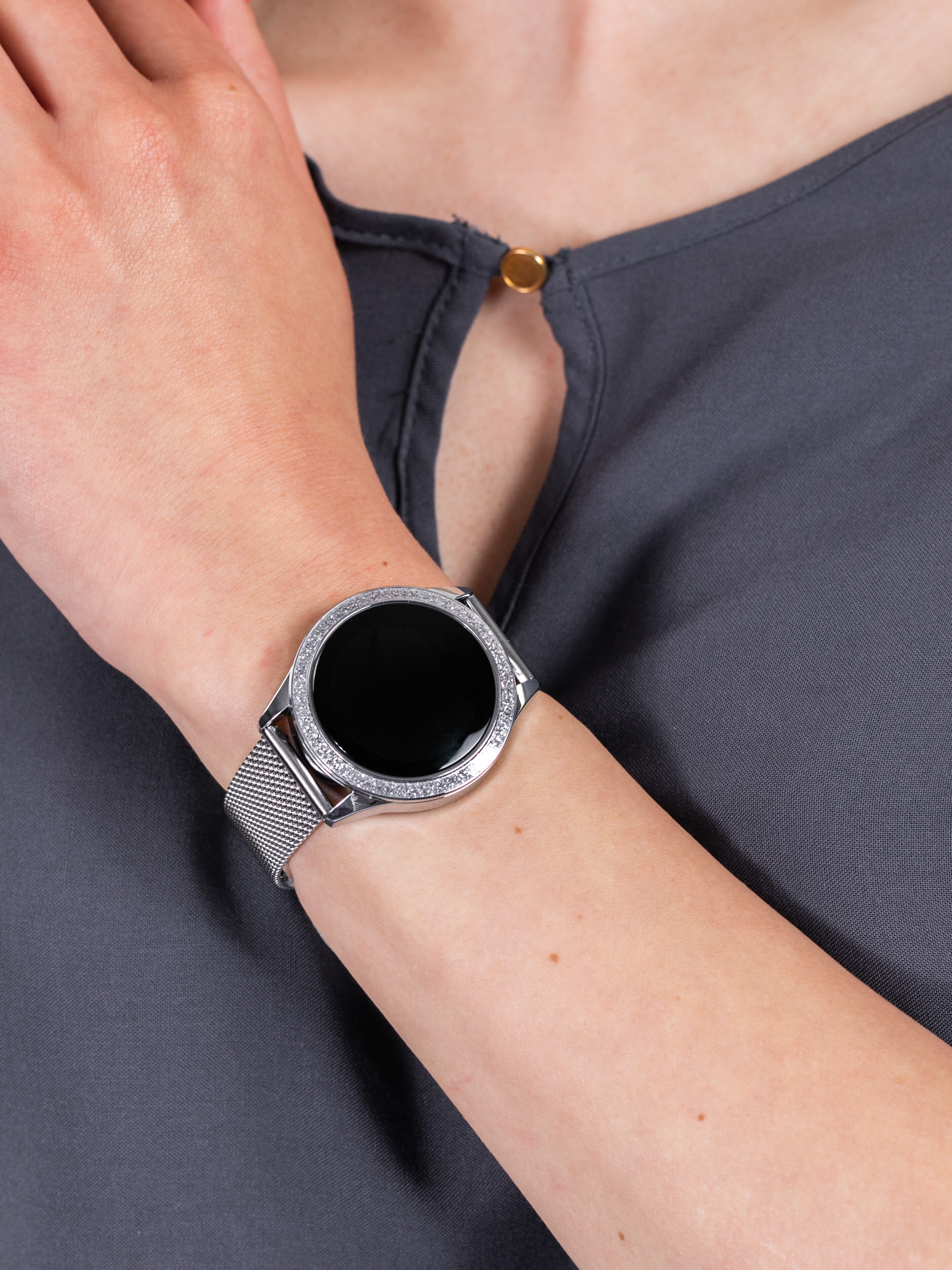 zegarek Rubicon RNBE45SIBX05AX damski z krokomierz Smartwatch