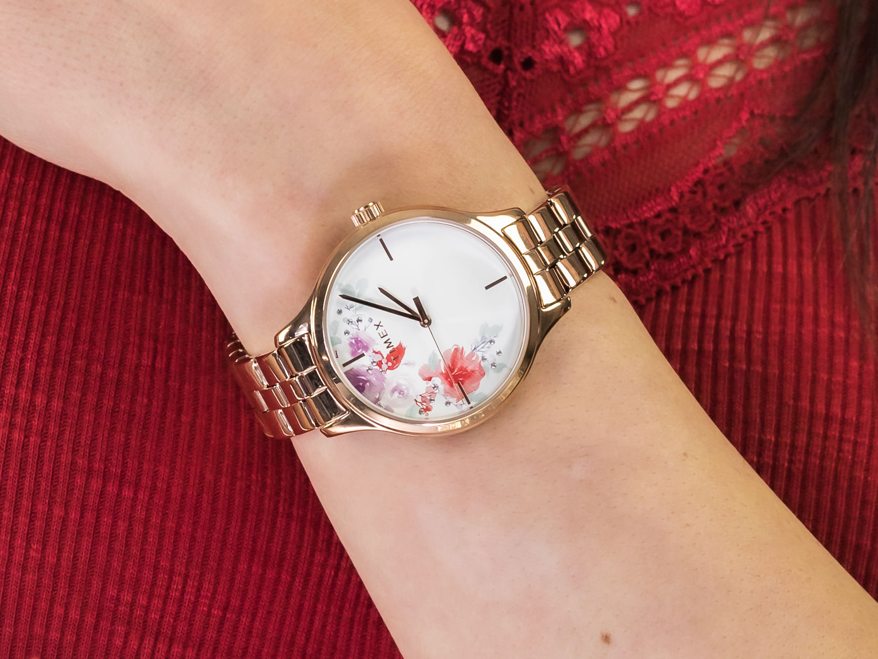 Timex TW2R87600 Crystal Bloom Peyton zegarek klasyczny Fashion - miniatura 4