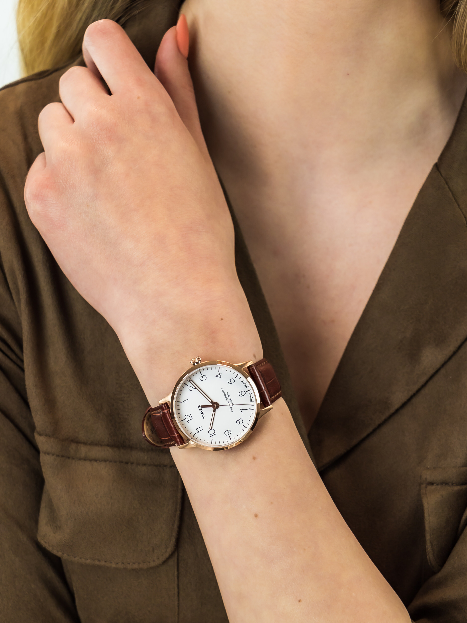 Timex TW2R72500 damski zegarek Waterbury pasek