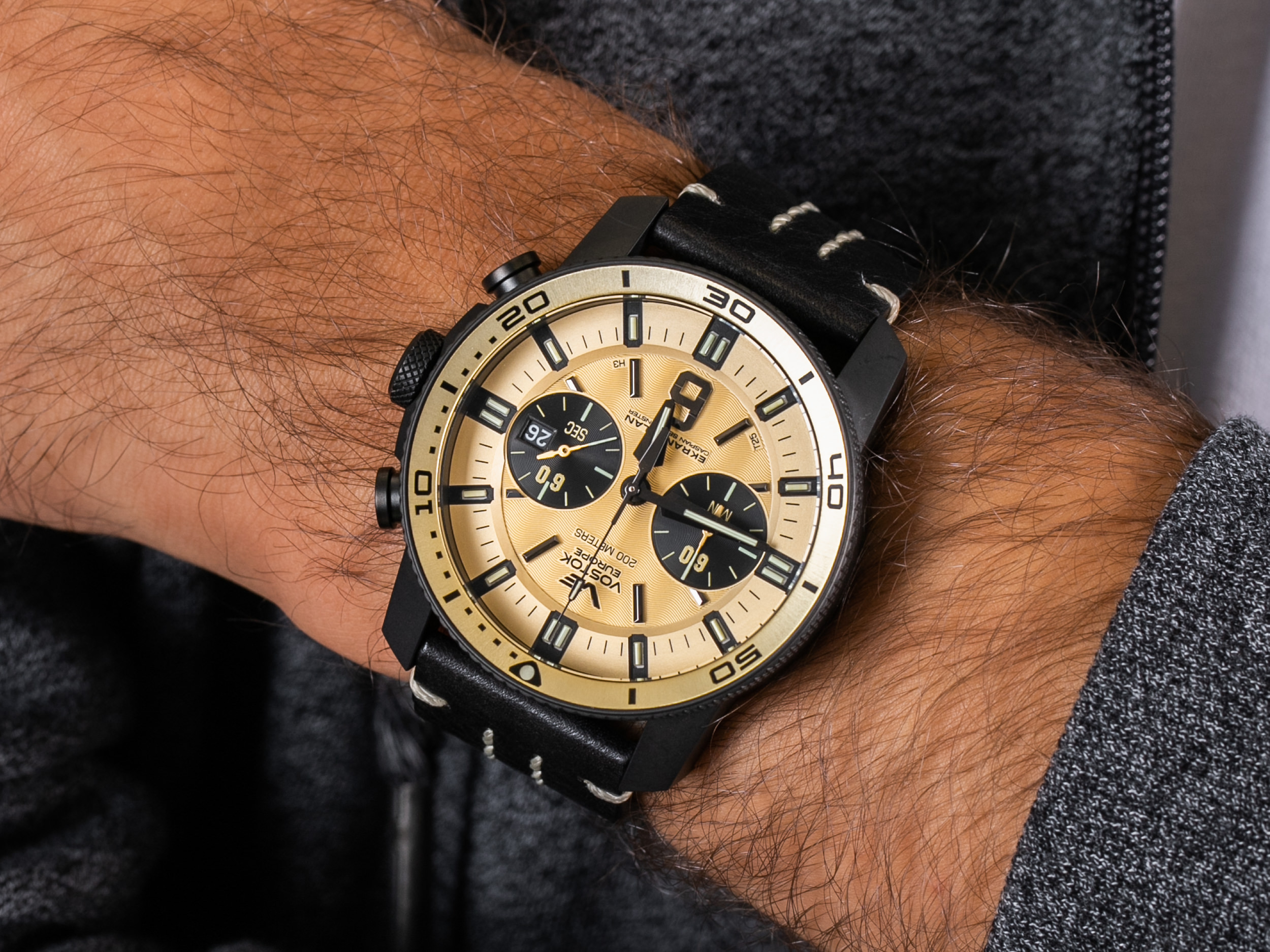 Vostok Europe 6S21-546C512 Ekranoplan Chrono zegarek sportowy Ekranoplan - miniatura 4