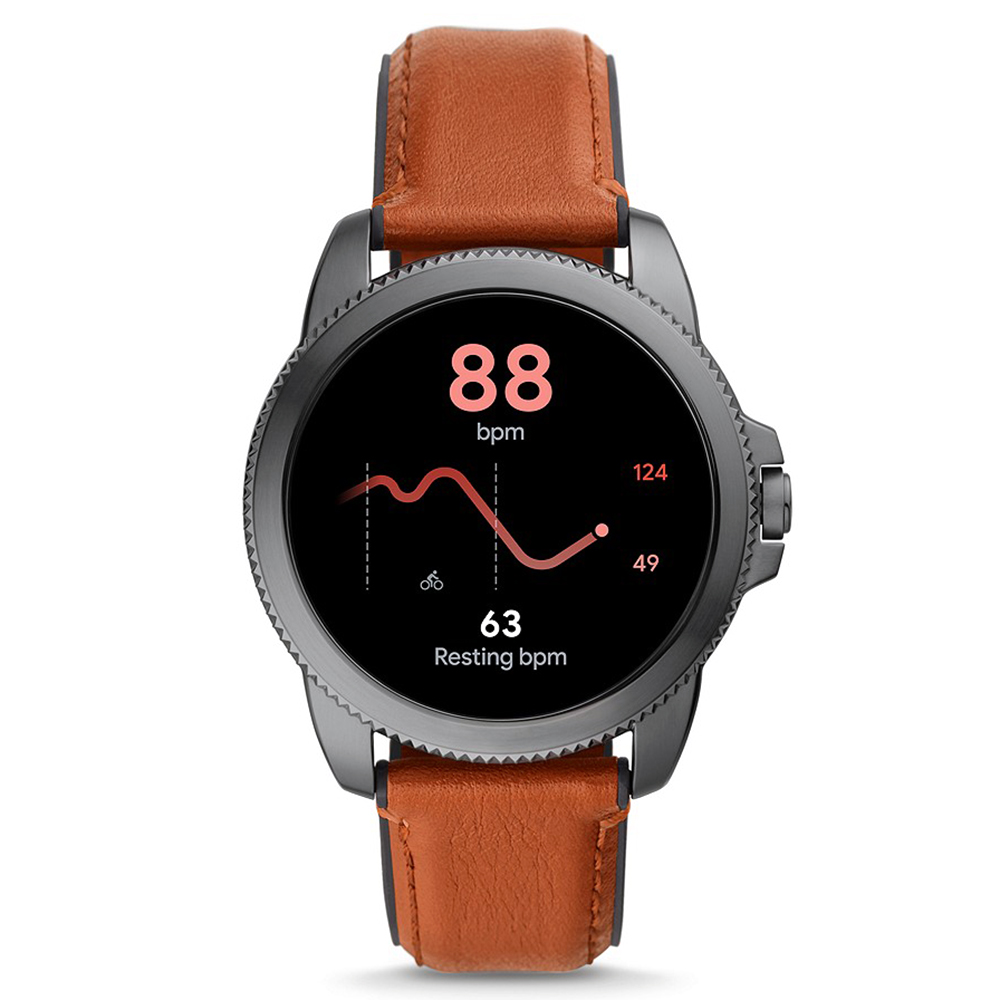 zegarek Fossil Smartwatch FTW4055 kwarcowy męski Fossil Q GEN 5E SMARTWATCH - BROWN LEATHER - miniatura 6