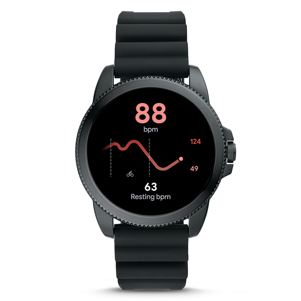 zegarek Fossil Smartwatch FTW4047 kwarcowy męski Fossil Q GEN 5E SMARTWATCH - BLACK SILICONE - miniatura 6