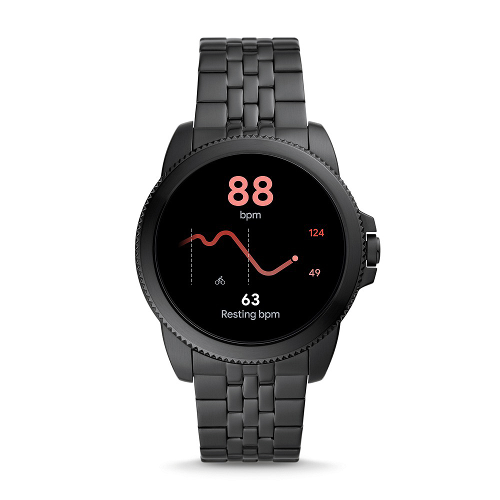 zegarek Fossil Smartwatch FTW4056 kwarcowy męski Fossil Q GEN 5E SMARTWATCH - BLACK STEEL - miniatura 6