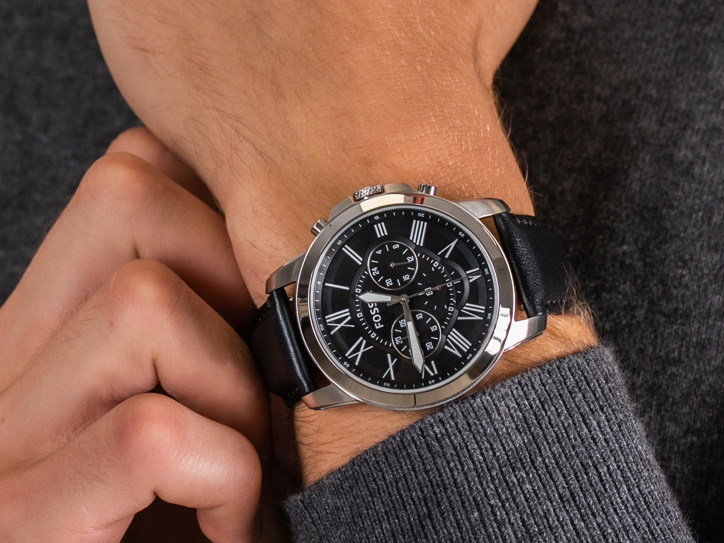 Fossil FS4812IE GRANT zegarek fashion/modowy Grant