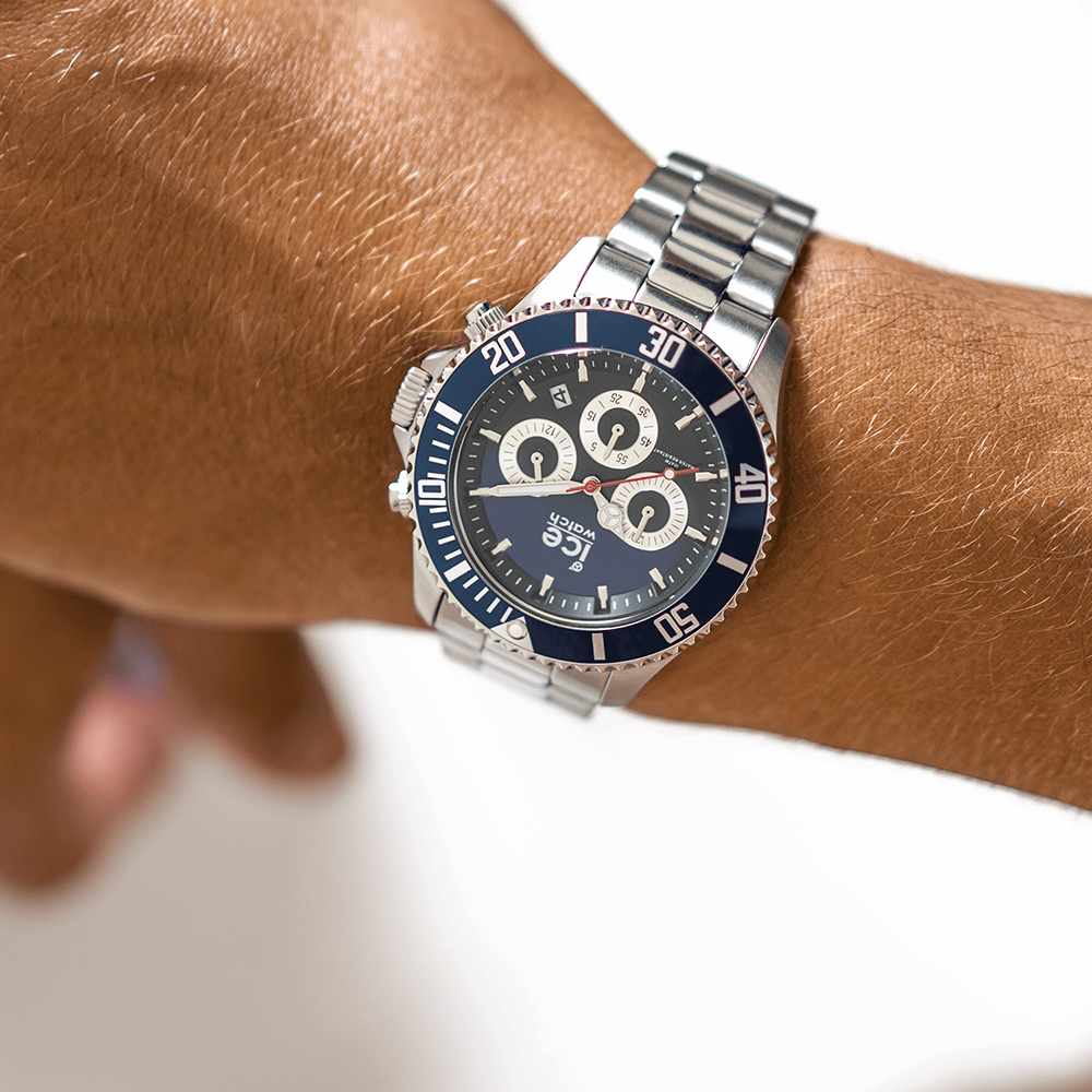 zegarek ICE Watch ICE.017672 kwarcowy męski ICE-Steel ICE steel Marine silver Chrono rozm. L - miniatura 6