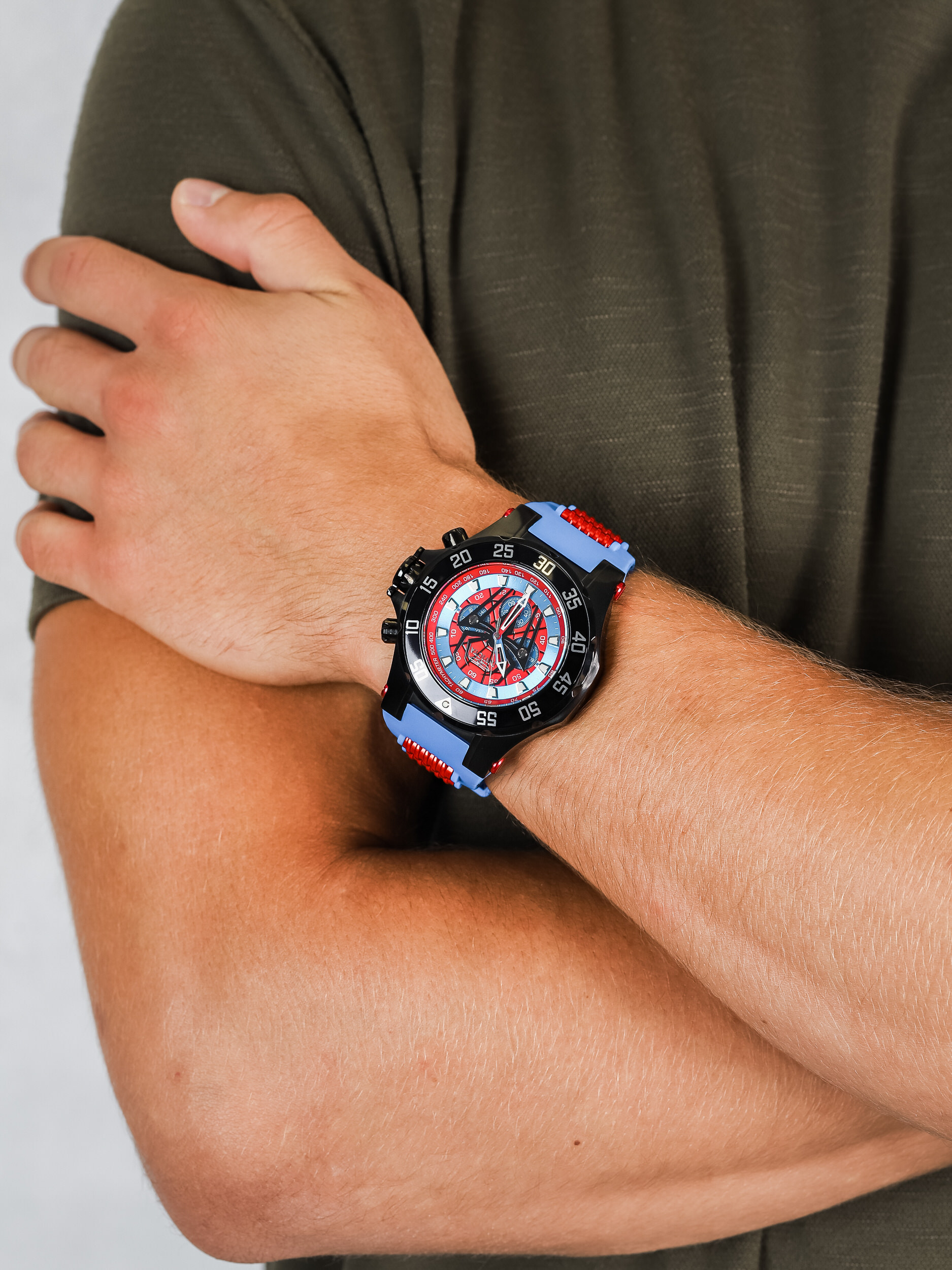 zegarek Invicta 25689 MARVEL SPIDERMAN męski z chronograf Marvel - miniatura 3
