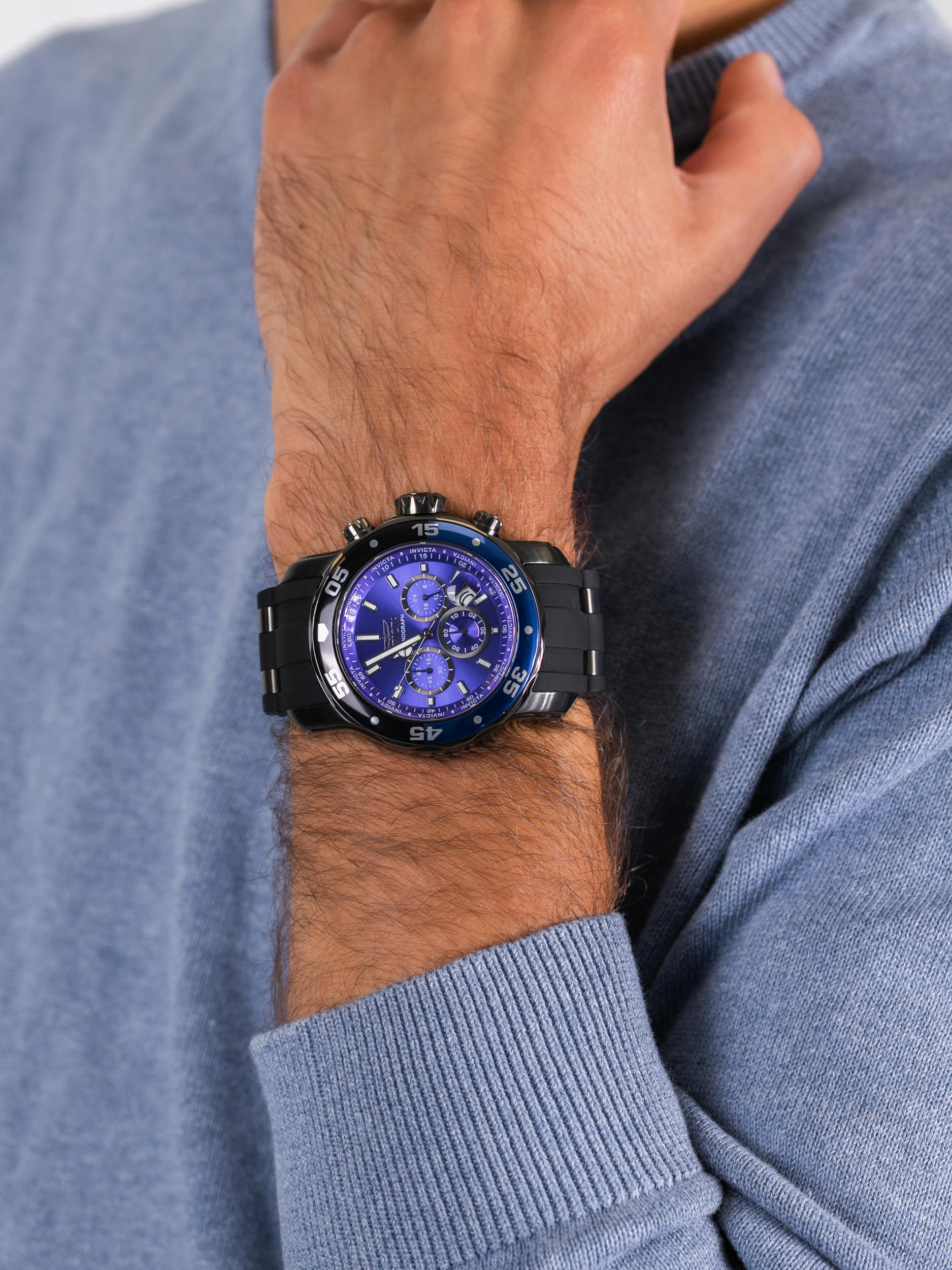 zegarek Invicta 26128 Pro Diver męski z chronograf Pro Diver - miniatura 3