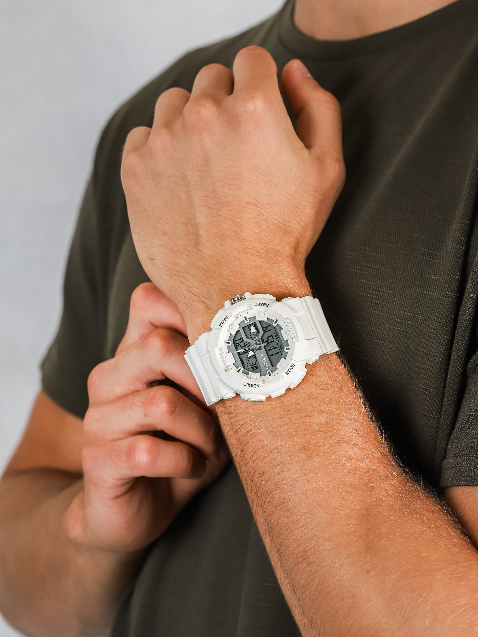 Timex TW5M22400 męski zegarek The HQ DGTL pasek - miniatura 3