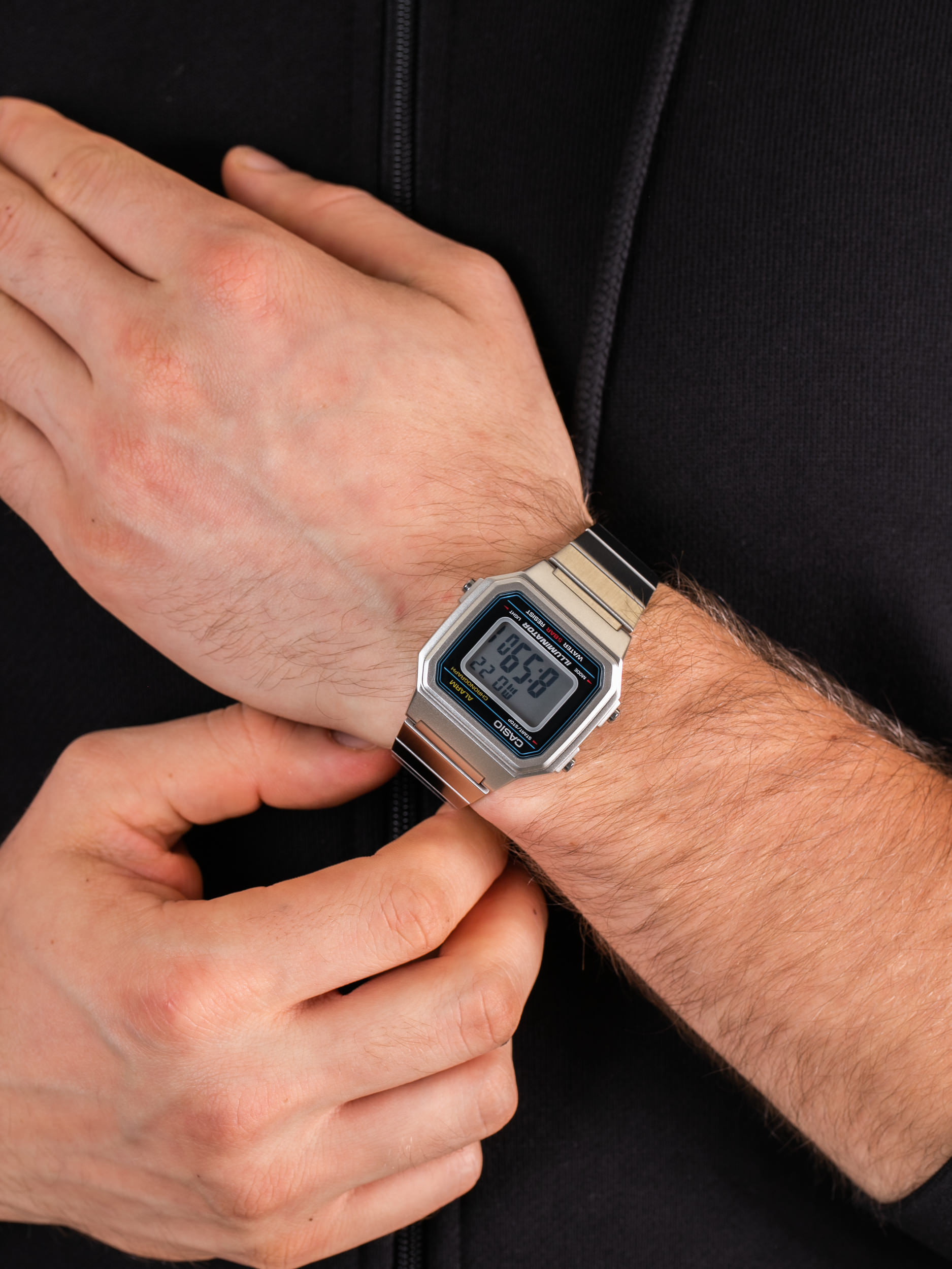 Casio Vintage B650WD-1AEF męski zegarek VINTAGE Maxi bransoleta