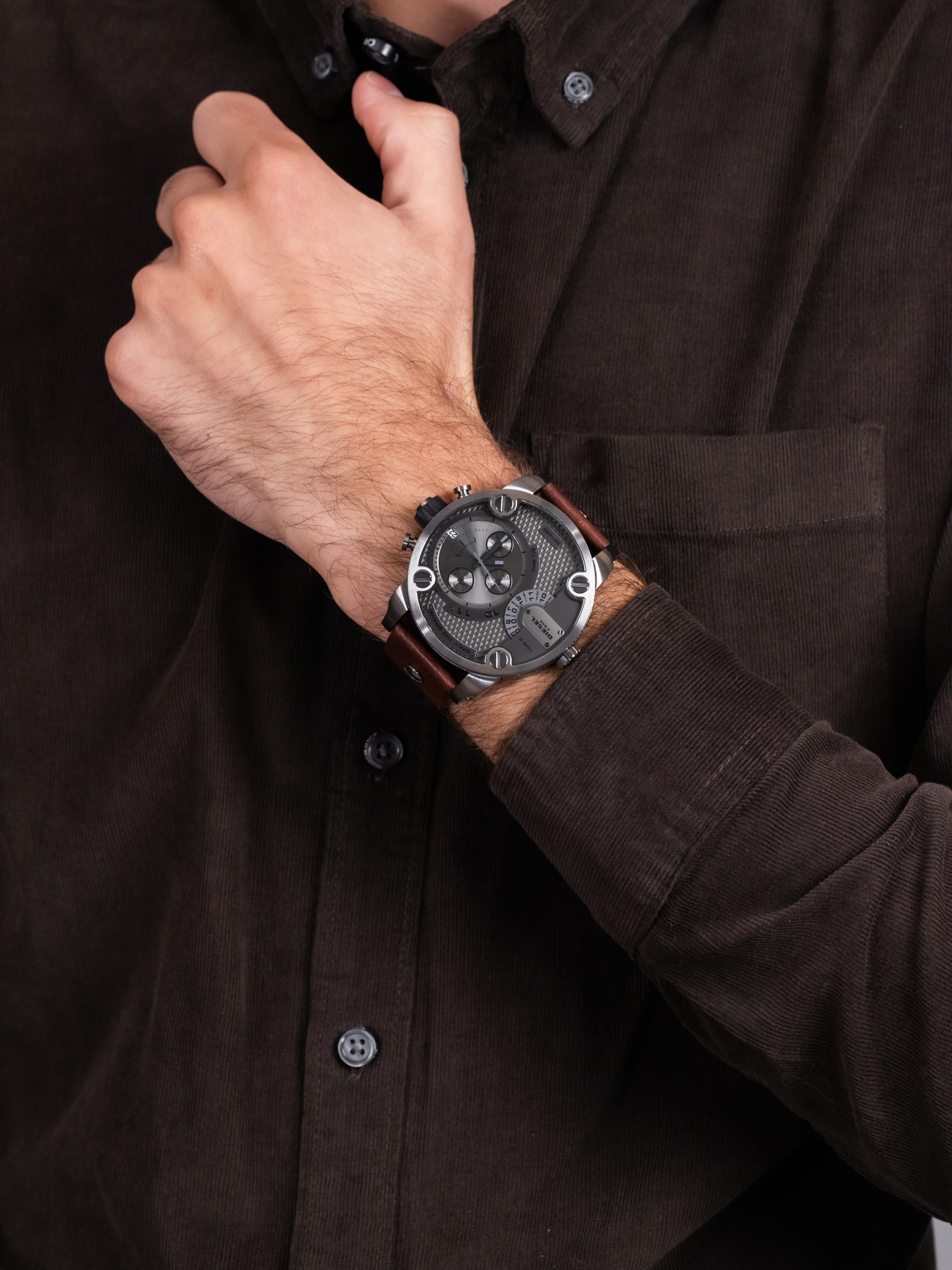 zegarek Diesel DZ7258 męski z chronograf SBA - miniatura 3