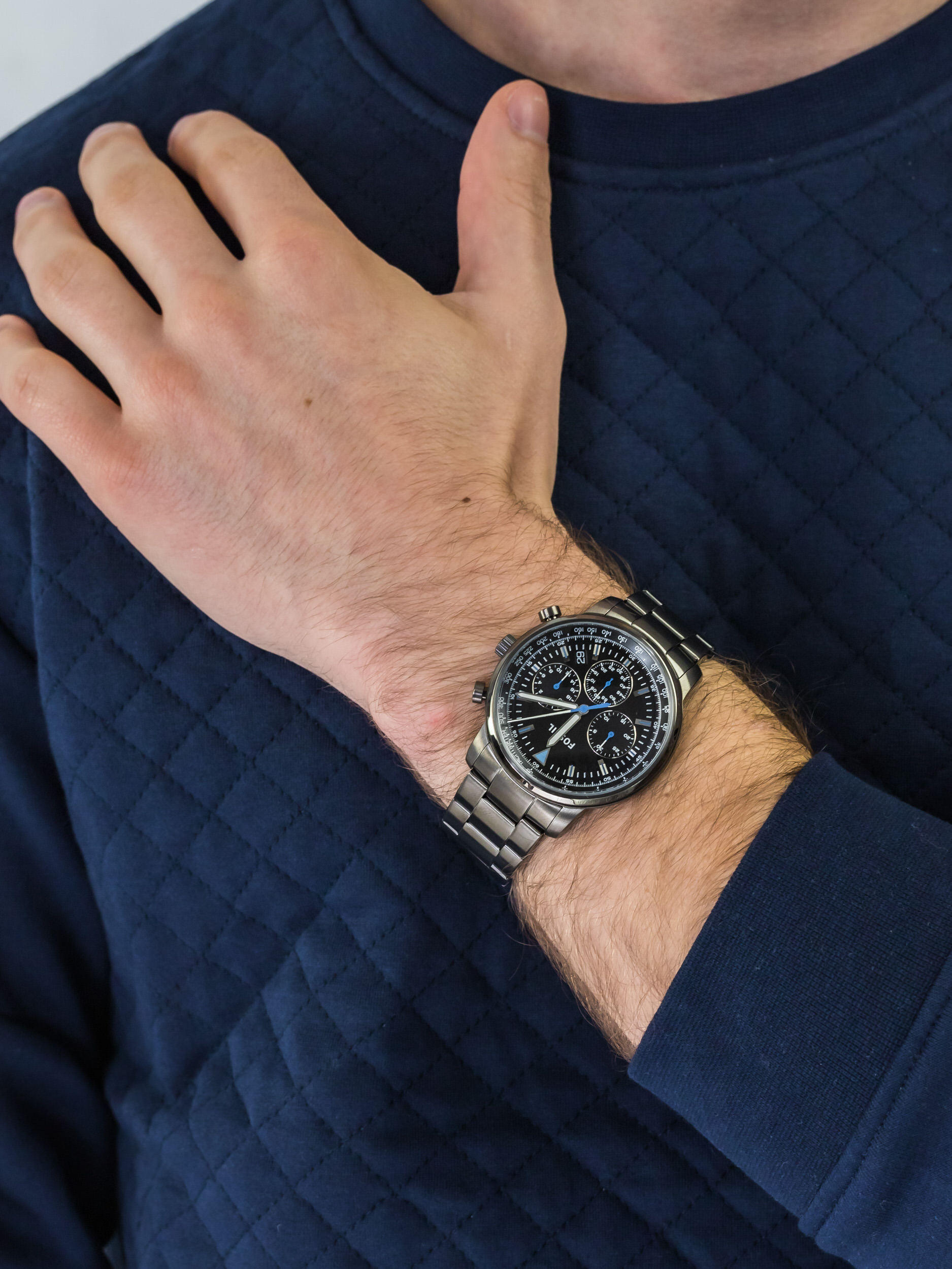zegarek Fossil FS5518 GOODWIN CHRONO męski z tachometr Goodwin - miniatura 3