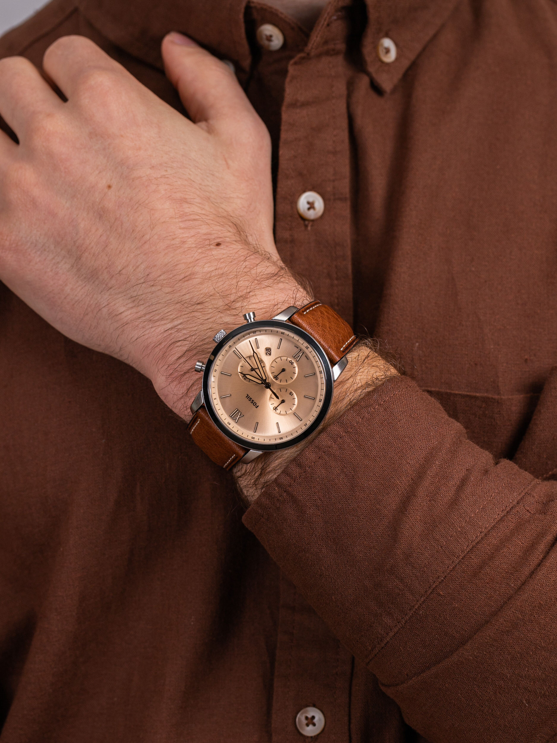 zegarek Fossil FS5627 NEUTRA męski z chronograf Neutra - miniatura 3
