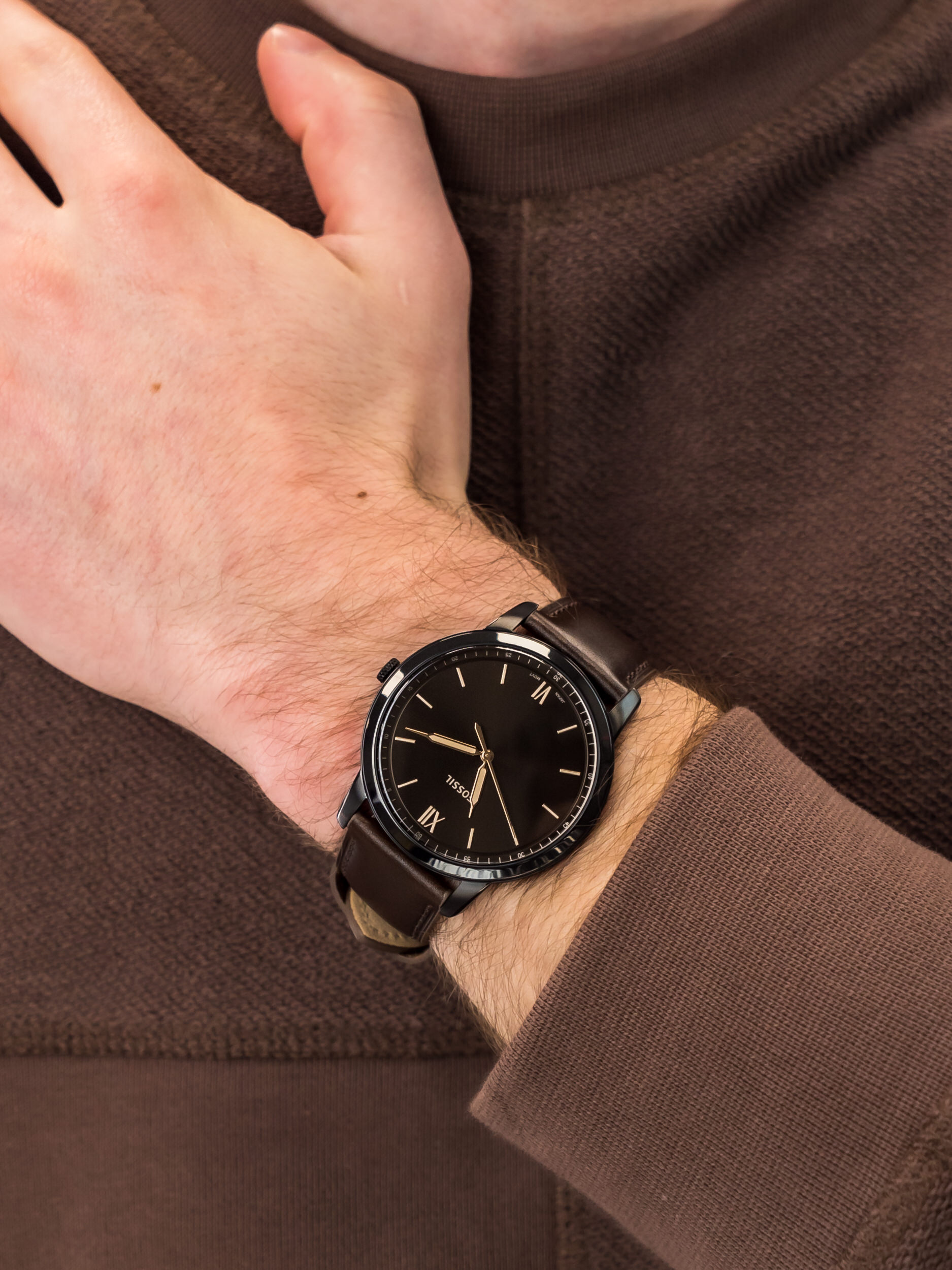 Fossil FS5557SET męski zegarek The Minimalist pasek - miniatura 3