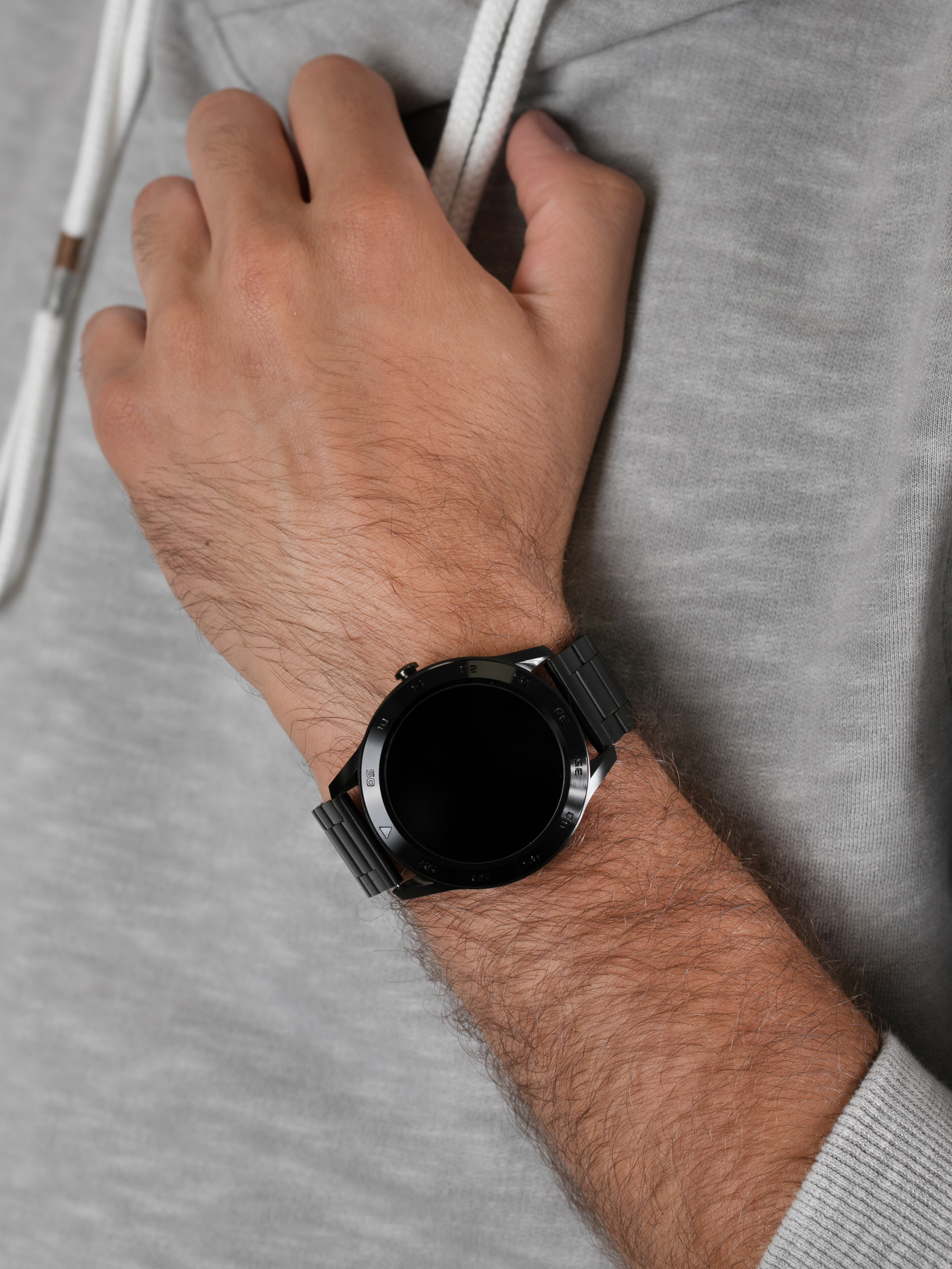 zegarek Garett 5903246287325 Smartwatch Garett GT22S RT czarny stalowy męski z krokomierz Męskie - miniatura 3