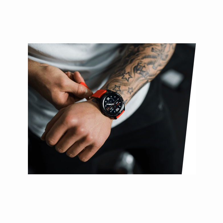 Garett 5903246286960 Męskie Smartwatch Garett Men 3S RT czerwony zegarek męski sportowy z tworzywa sztucznego - miniatura 8